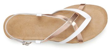 Vivance Zehentrenner Sandale, Sandalette, Sommerschuh aus hochwertigem Leder