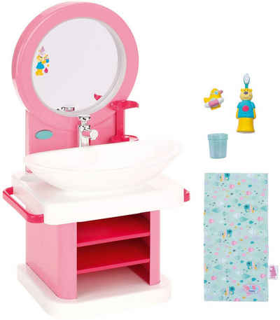 Zapf Creation® Puppenwaschtisch Bath Waschtisch, interaktiver Puppenwaschtisch, Licht, Sound,Zahnbürste,Zahnputzbecher,Seifenspender,Handtuch