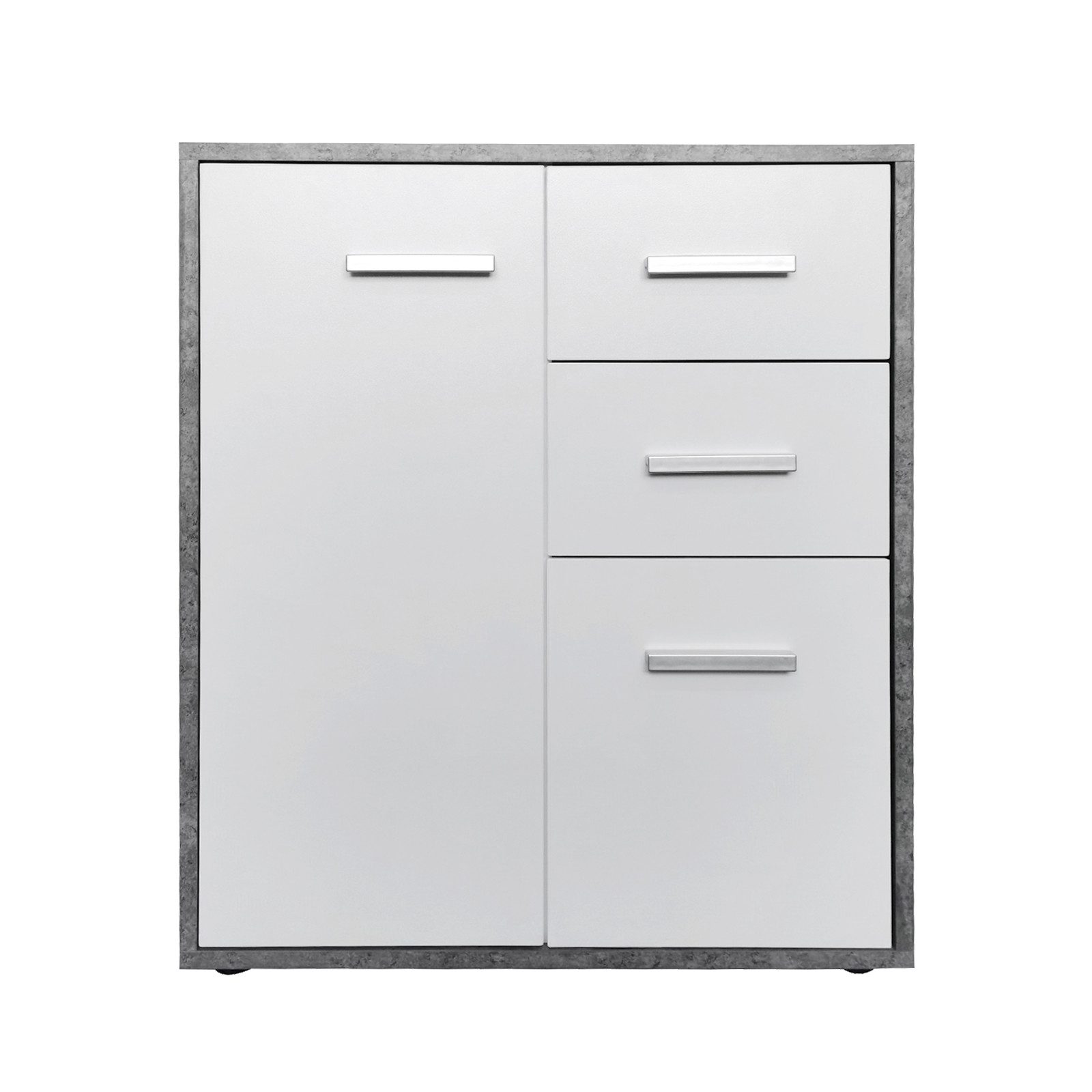 HTI-Living Sideboard Kommode mit 2 Schubladen Nina Beton Weiß (Stück, 1 St. günstig online kaufen