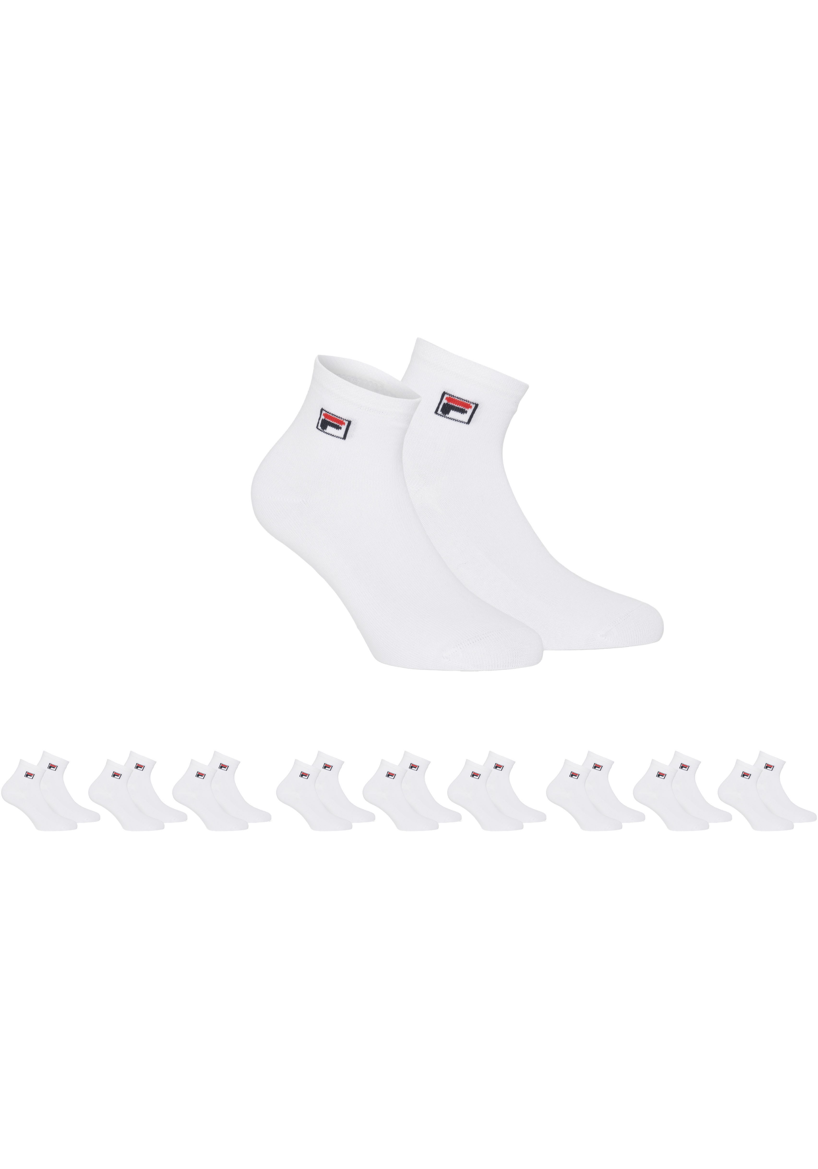 Fila Kurzsocken UNISEX QUARTER PLAIN SOCKS (9-Paar) mit Logo-Schriftzug günstig online kaufen