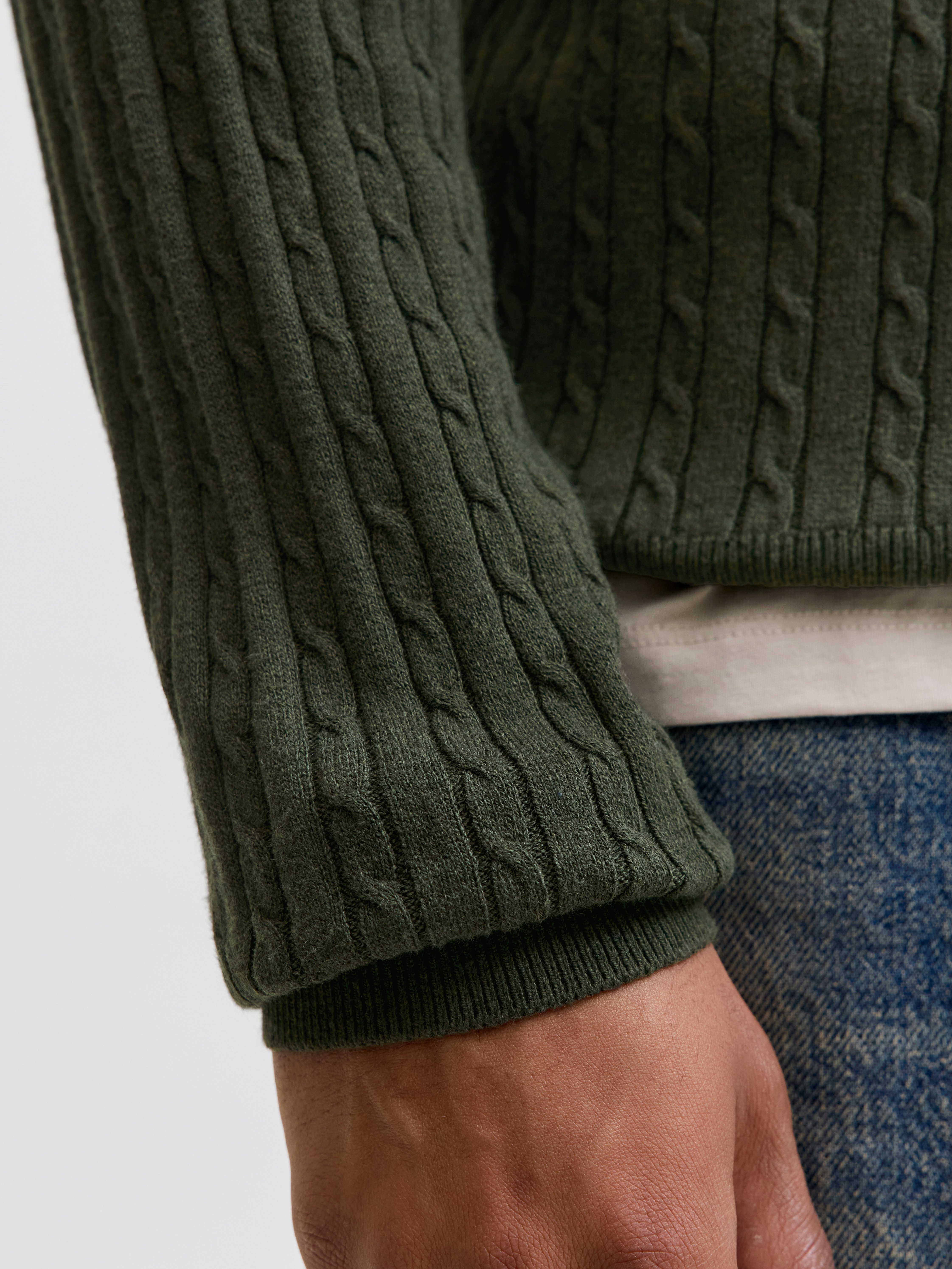 Jack & Jones Strickpullover JJEEMIL KNIT CABLE CREW NECK NOOS günstig online kaufen