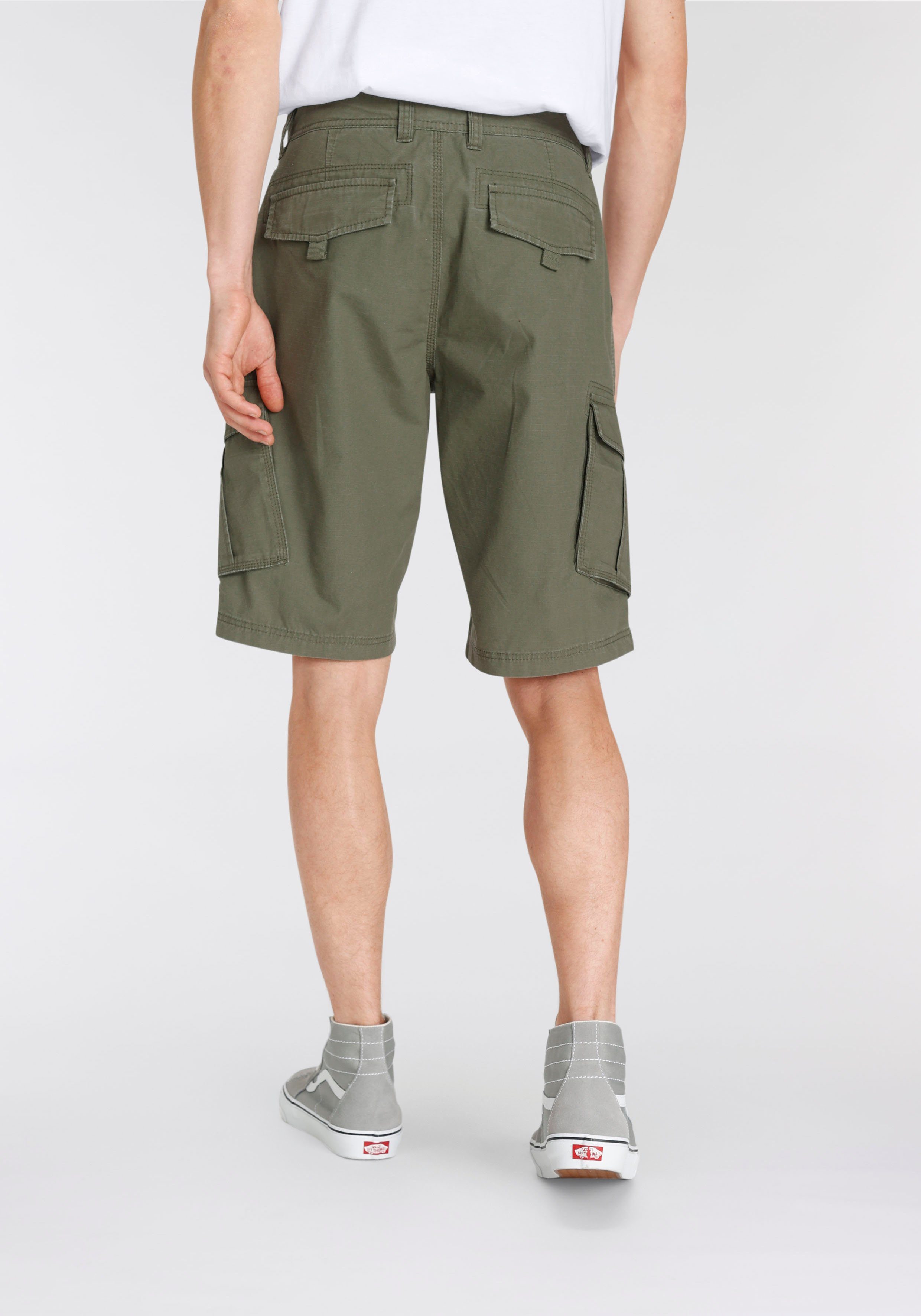 strukturiertem Cargoshorts khaki aus Web AJC