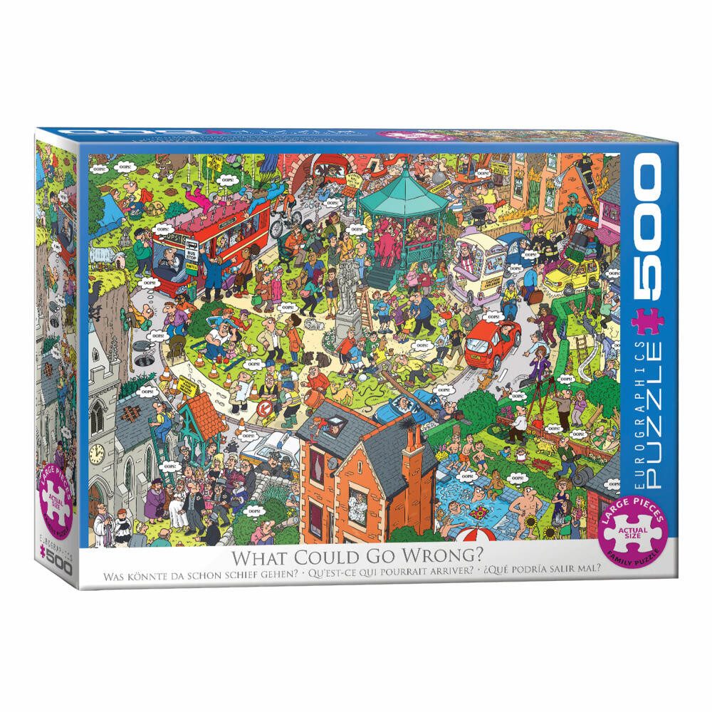 EUROGRAPHICS Puzzle Was könnte denn da schief laufen von Martin Berry, 500 Puzzleteile