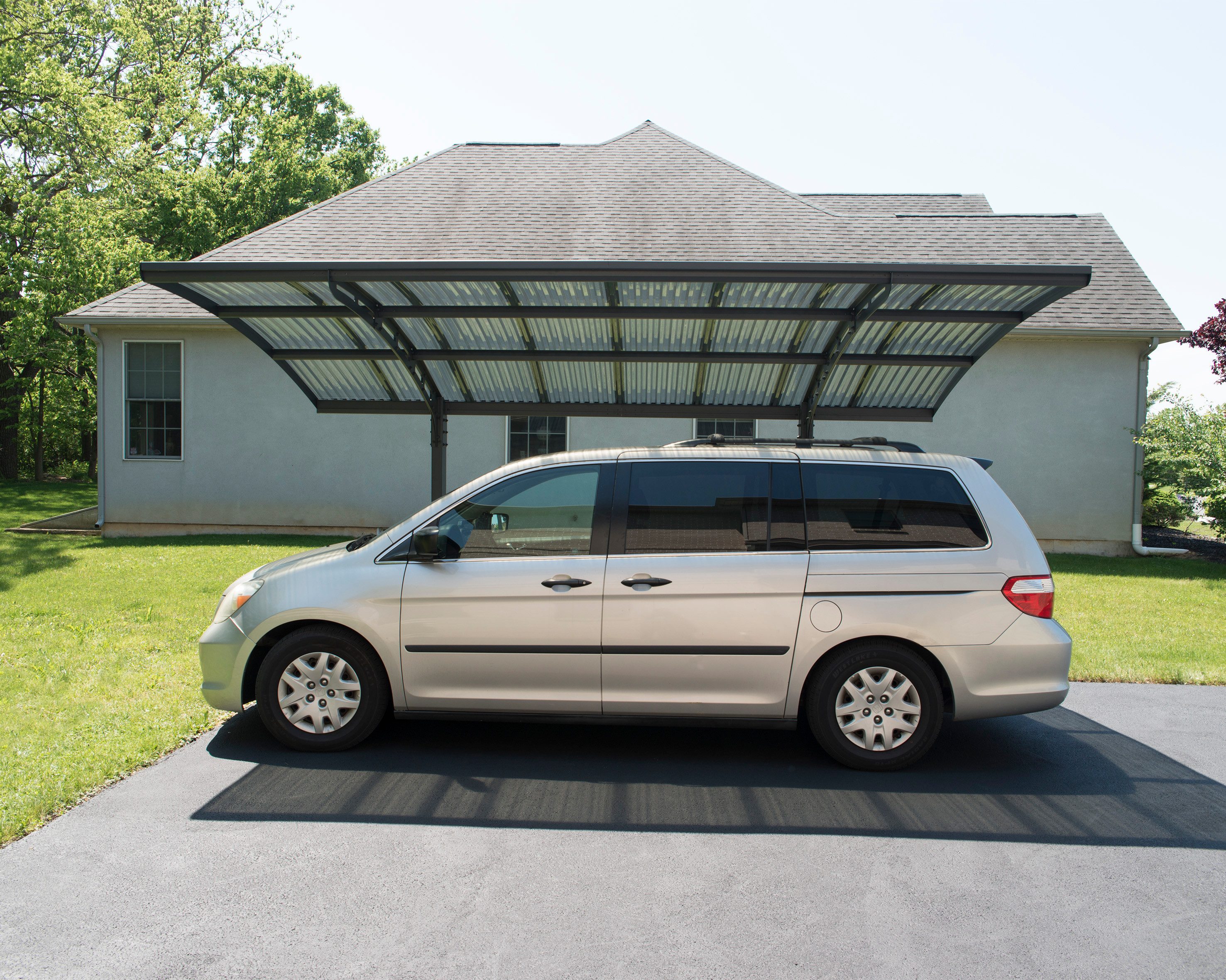 Palram - Canopia Einzelcarport Arizona, BxT: 289x495 cm, 205 cm Einfahrtshöhe, 100% UV-geschützt