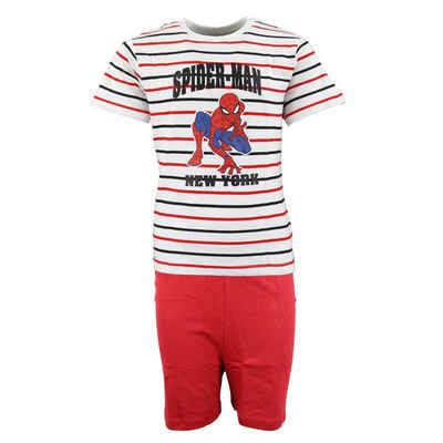 MARVEL Schlafanzug Marvel Spiderman Kinder Schlafanzug Pyjama kurz Gr. 104 bis 128