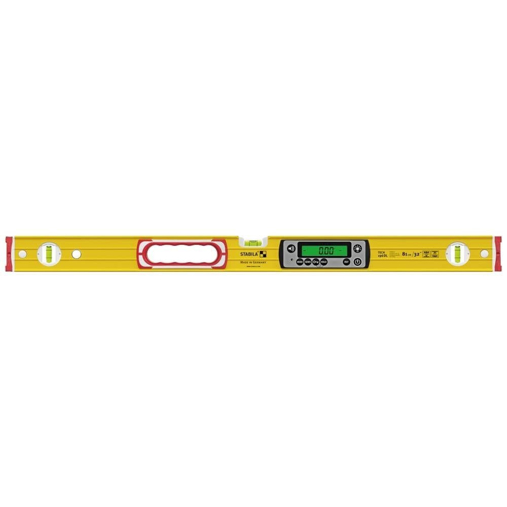 Stabila Wasserwaage Digitale Wasserwaage81 cm, wasser- und staubdicht nach IP 67 19828, mit Rutschstopper, inkl. Tasche