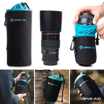 Lens-Aid Kameratasche Neopren Objektivbeutel mit Fleece-Fütterung Objektivtasche