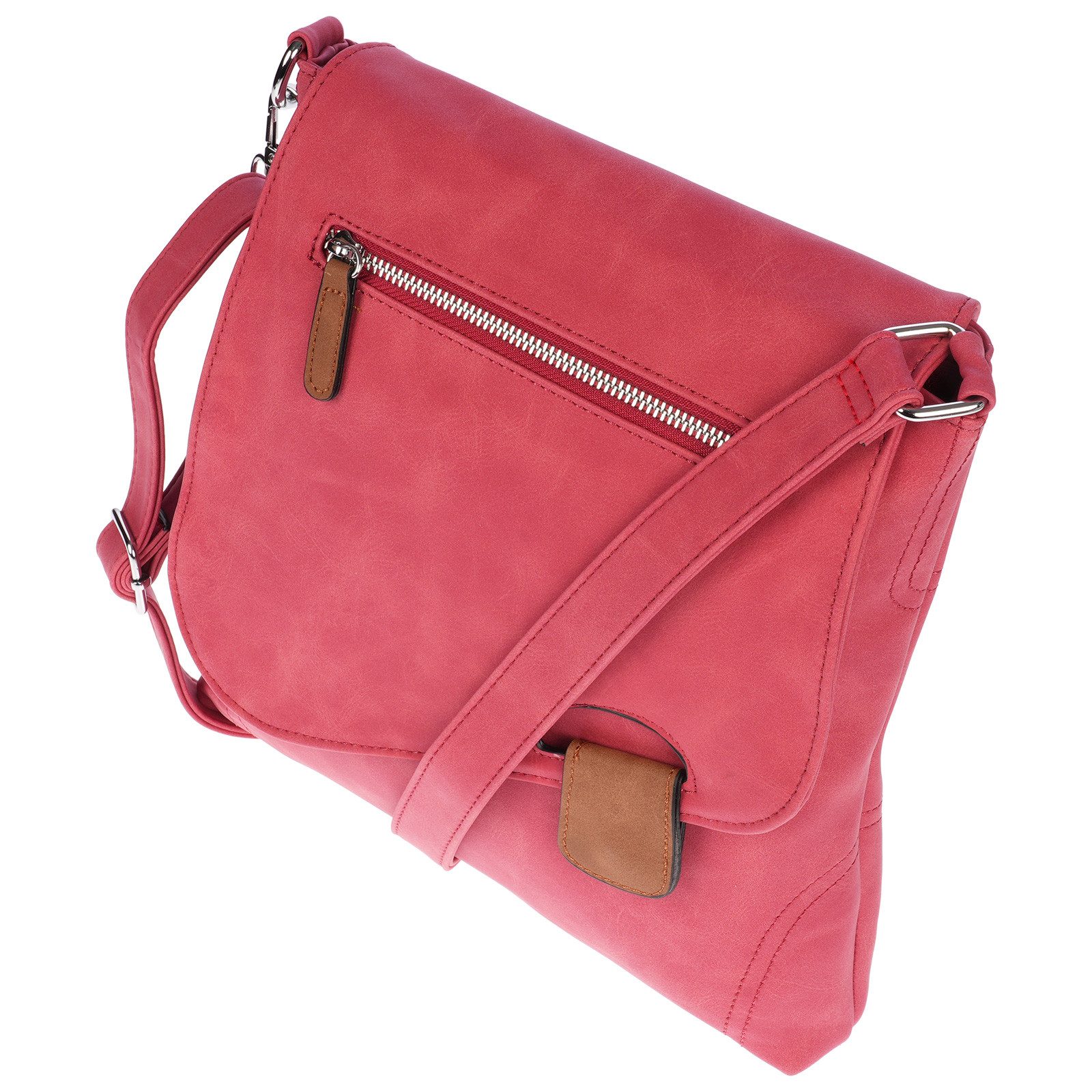 Christian Wippermann Umhängetasche Große Damen Tasche Umhängetasche Leder Optik, Crossover Leder Optik