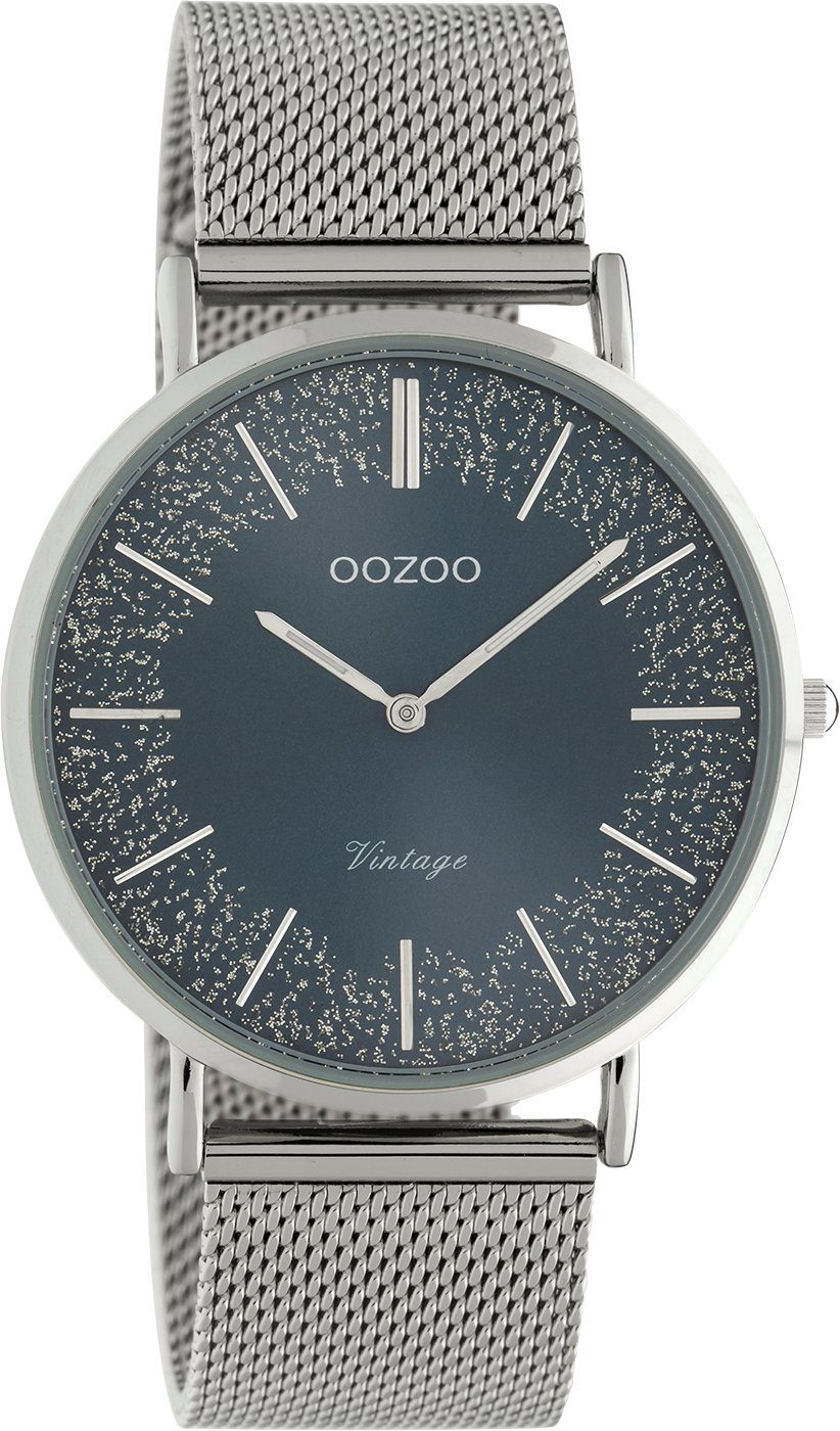 OOZOO Quarzuhr Vintage Damenuhr C20134 Blau günstig online kaufen