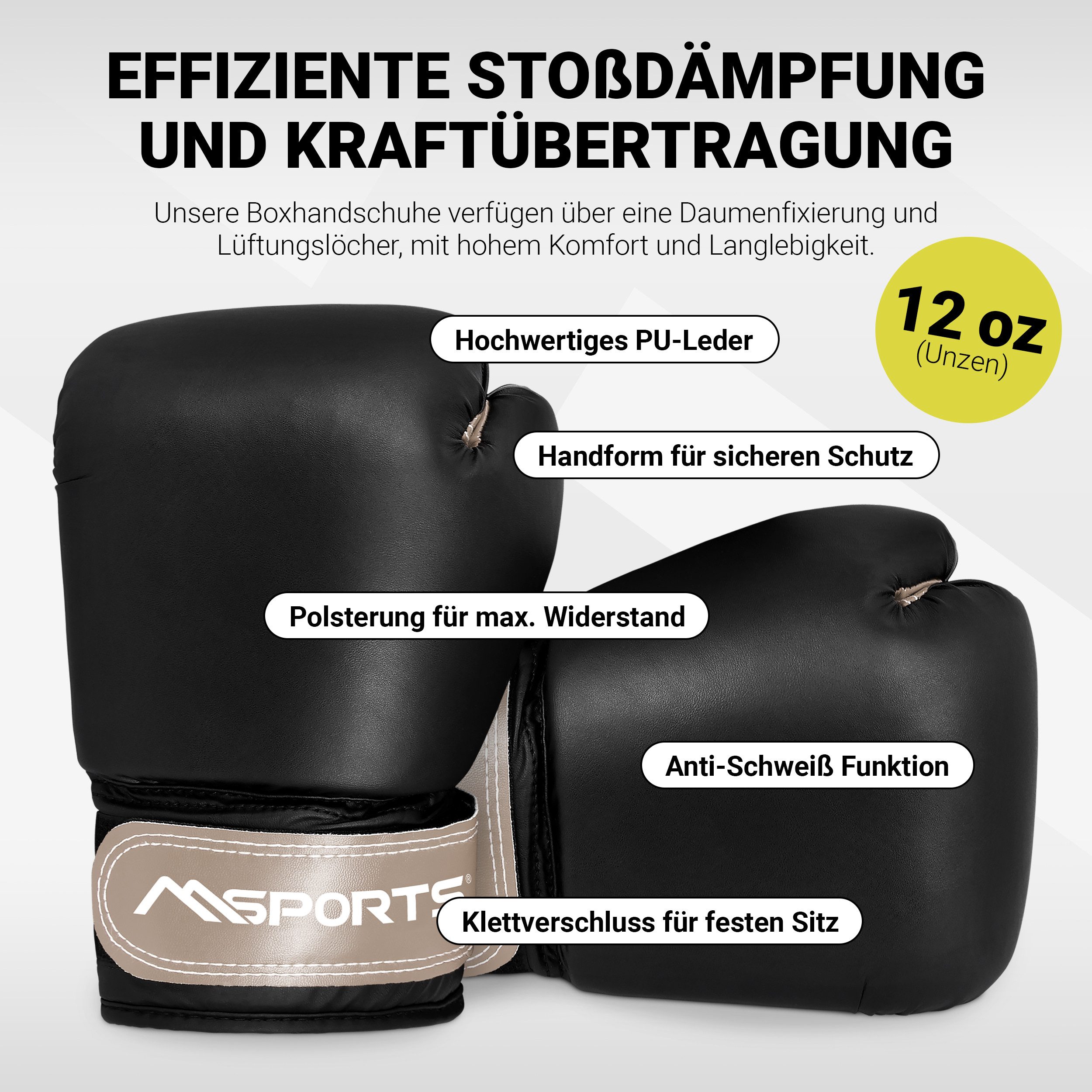 MSports® Boxsack Boxset Boxsack Set Professional 25 kg inkl. Boxhandschuh und Tasche