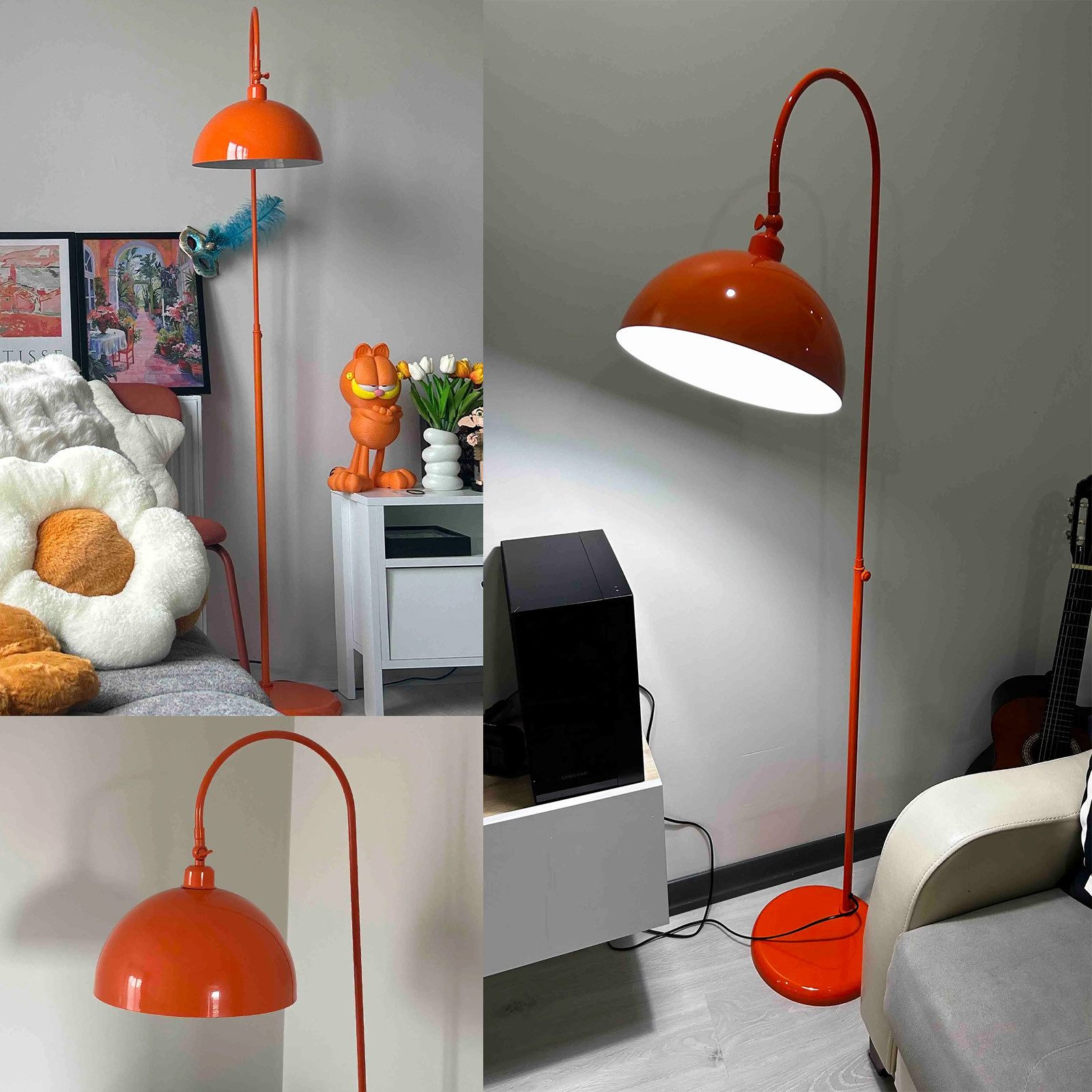 Bamyum Stehlampe Moderne Stehlampe aus Metall mit E27, verstellbarer Lampen günstig online kaufen