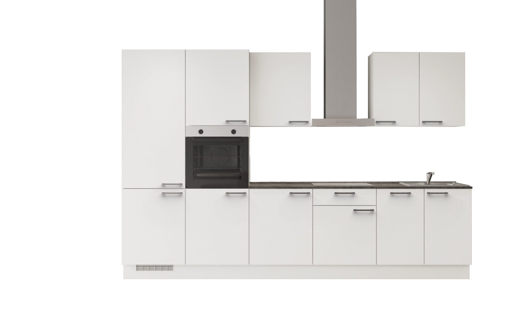 nobilia® Кухниzeile Lolland, individuell anpassbar, gratis Кухниplanung mit Profis, (330 Breite), vormontiert, wahlw. mit E-Geräten, inkl. Lieferung