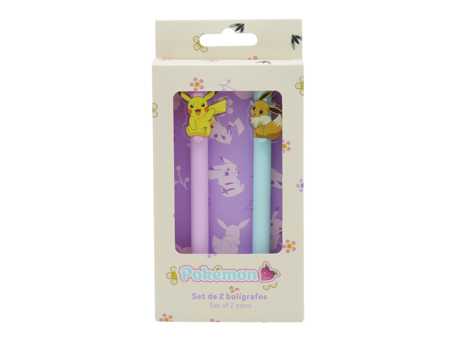 POKÉMON Kugelschreiber 2er Stifte Set mit dekorativem Clip Schreibset, (2-tlg)