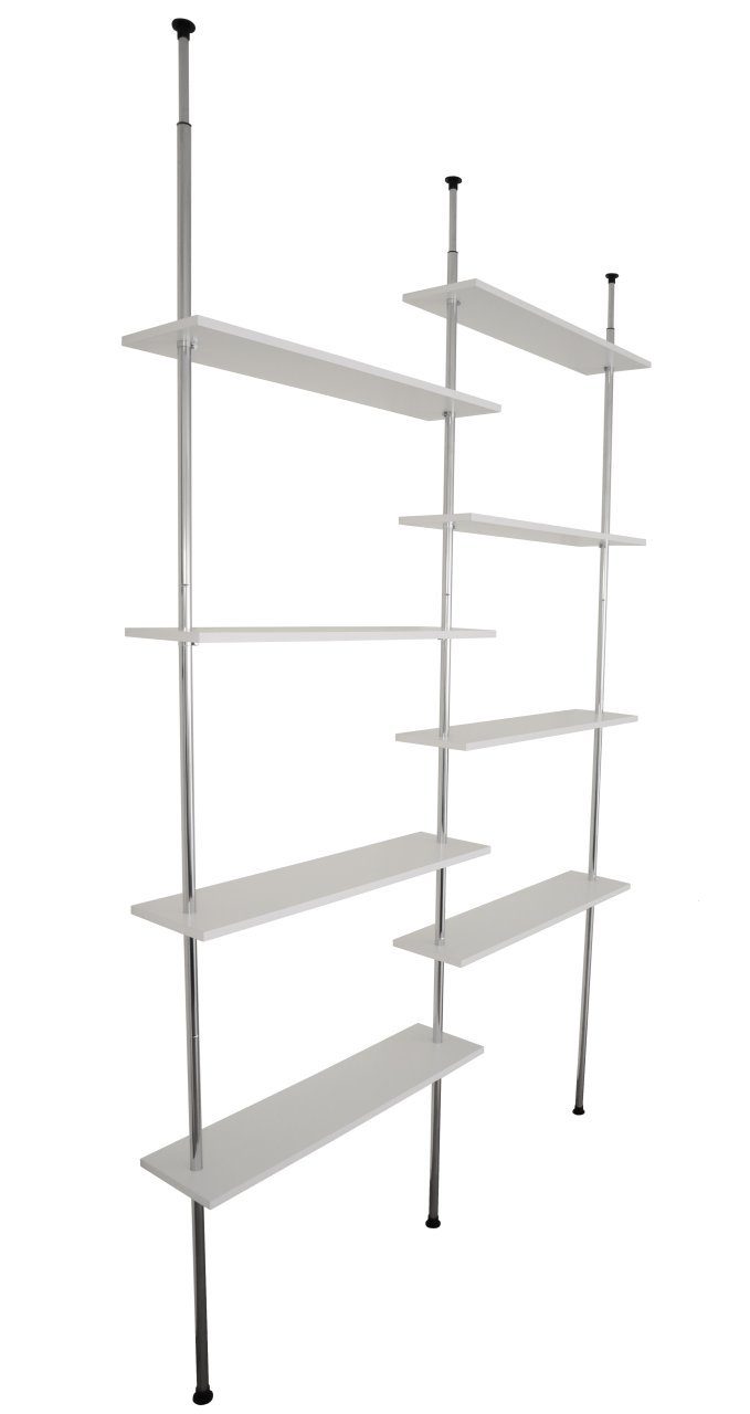 KDR Produktgestaltung Teleskopregal »Wandregal Klemmregal Spannregal Regal ohne Bohren Küche Bad