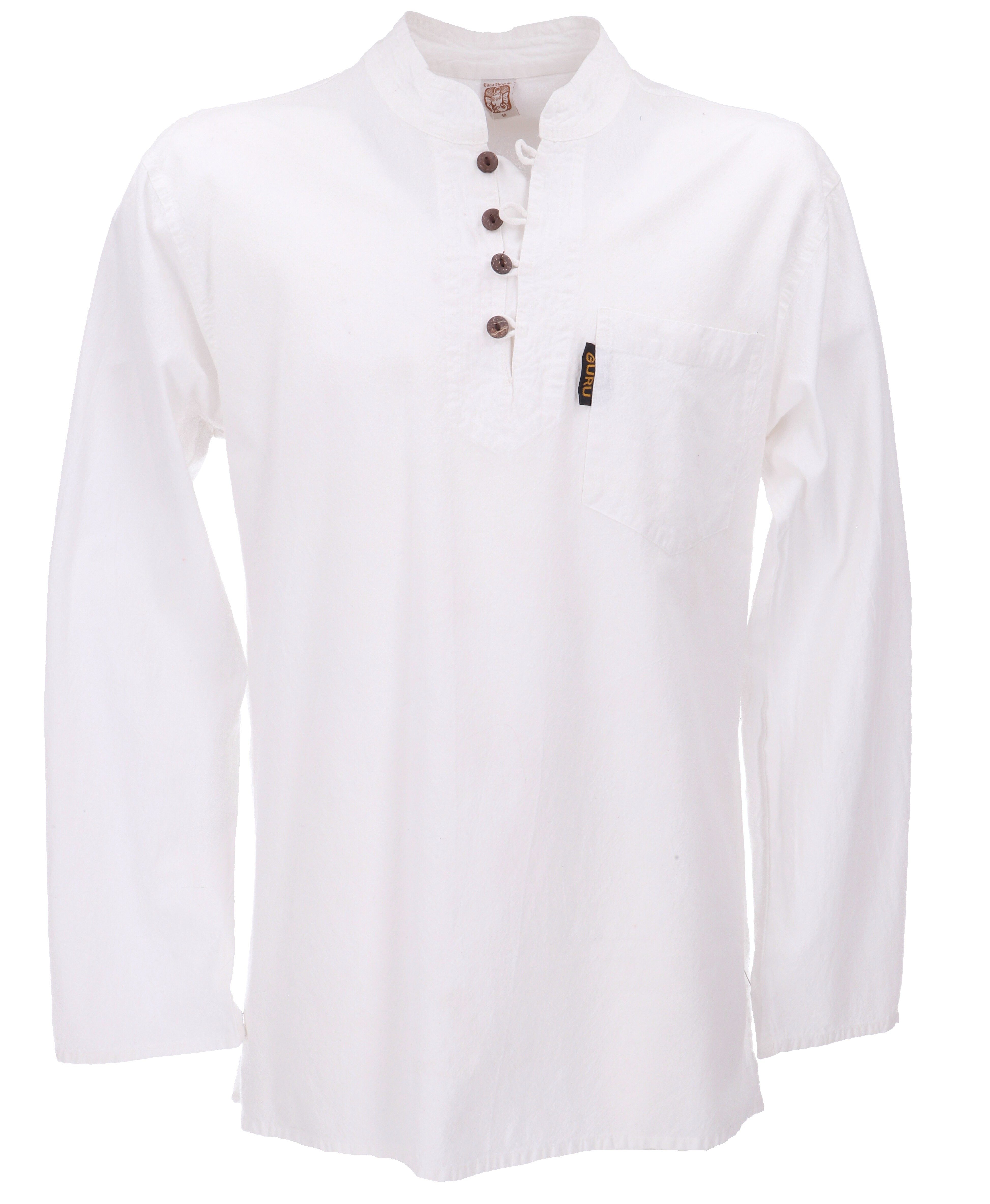 Guru-Shop Hemd & Shirt Freizeithemd, Yoga Hemd, Schlupfhemd, Goa.. Ethno Style, alternative Bekleidung