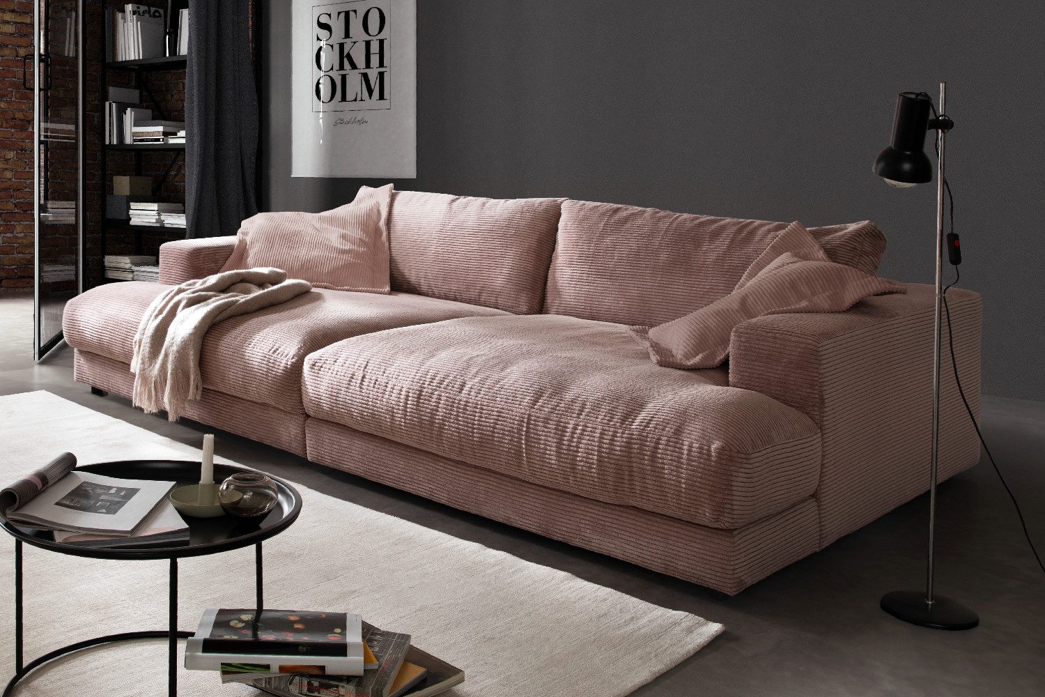 KAWOLA Big-Sofa MADELINE Riesen Cordsofa - Entspannung pur - Modernes Wohnen, XXL Couch mit Cord Bezug – Maximaler Komfort, Top Design