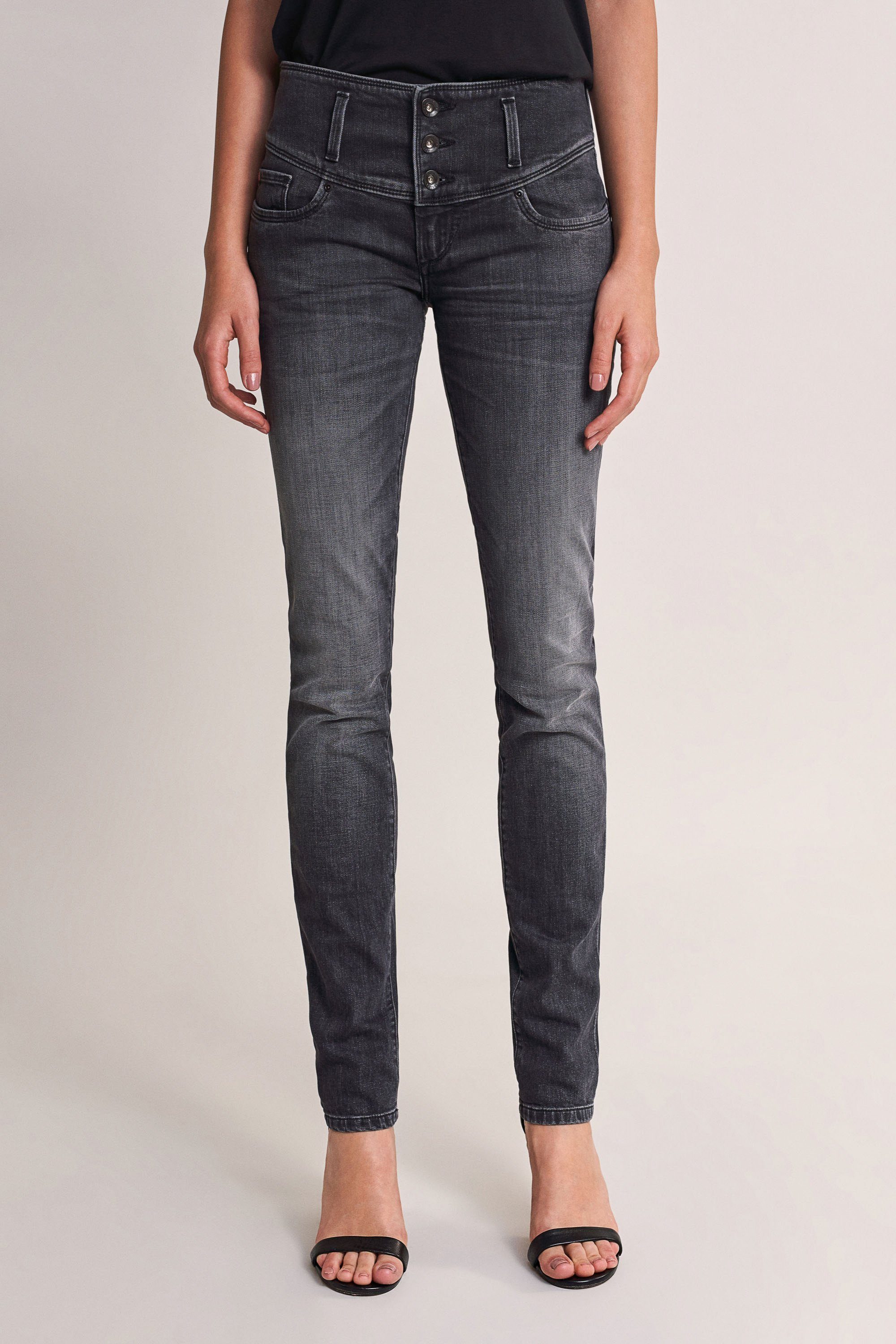 Salsa Stretch-Jeans SALSA JEANS MYSTERY PUSH UP SLIM FIT dunkel 123747.0000