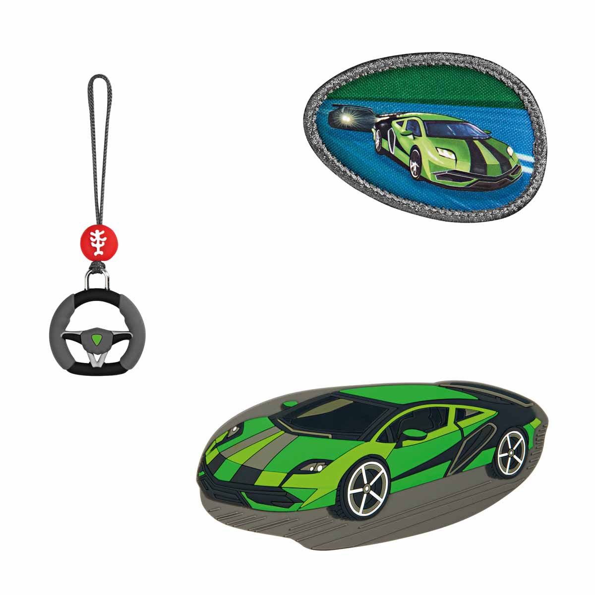Schulranzen MAGIC MAGS Race Car Chuck 3-teilig