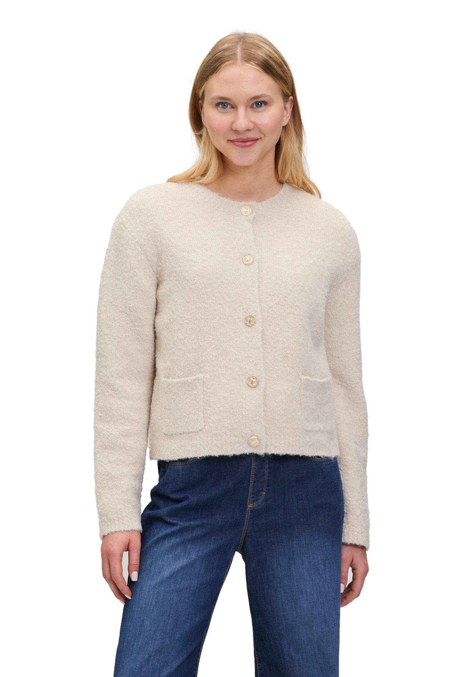 Cartoon Strickjacke Cartoon Damen Strick-Cardigan mit günstig online kaufen