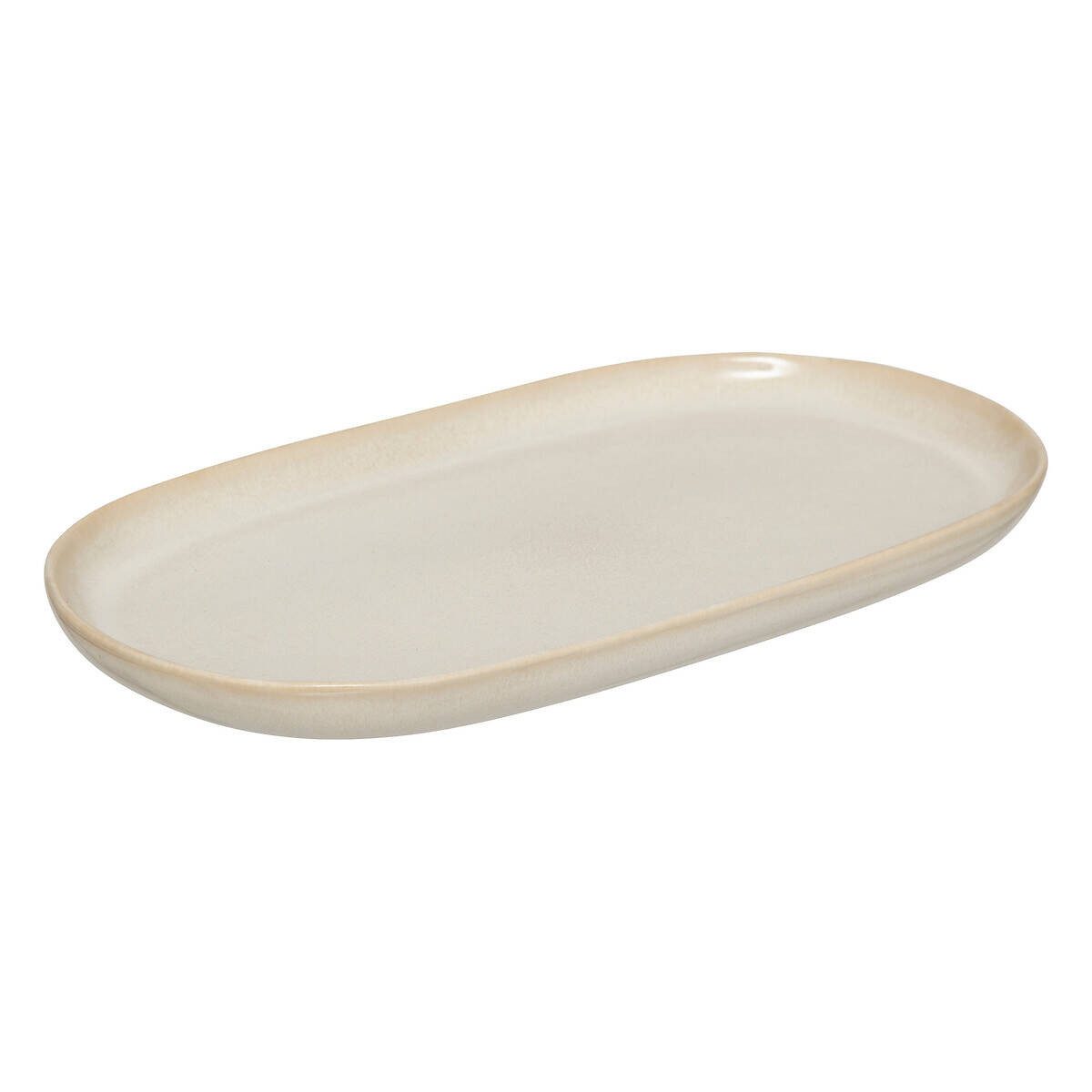 Secret de Gourmet Etagere Langer Teller aus Steingut TERRE, 18 x 30 cm, Keramik, (Etagere)