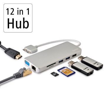 Hama Laptop-Dockingstation USB-C Multiport Apple MacBook Air und Apple MacBook Air Pro, 12 Ports