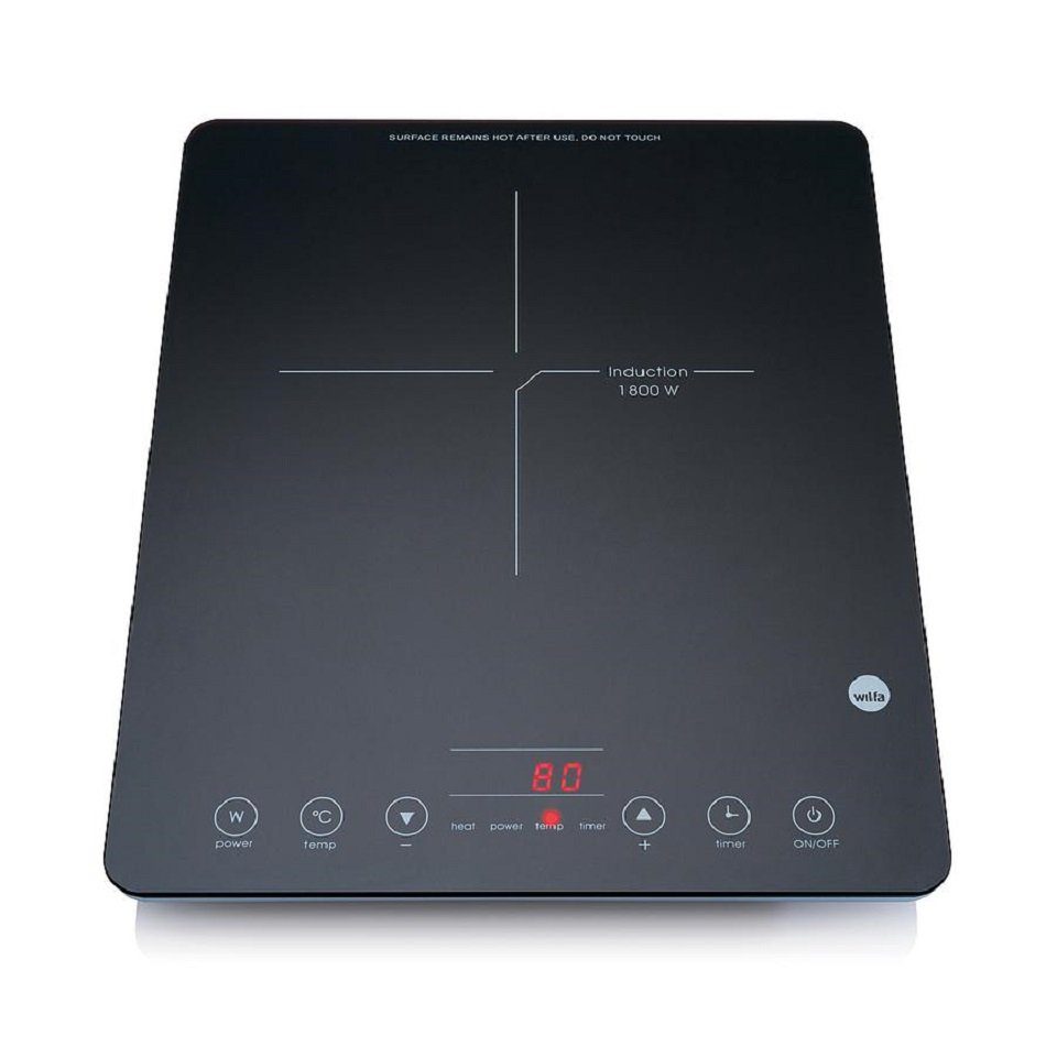 wilfa Einzel-Induktionskochplatte ICP-1800B, 1800 W