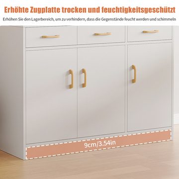 TWSOUL Anrichte Einfaches multifunktionales Sideboard, 100*30*172cm, mit drei Schubladen