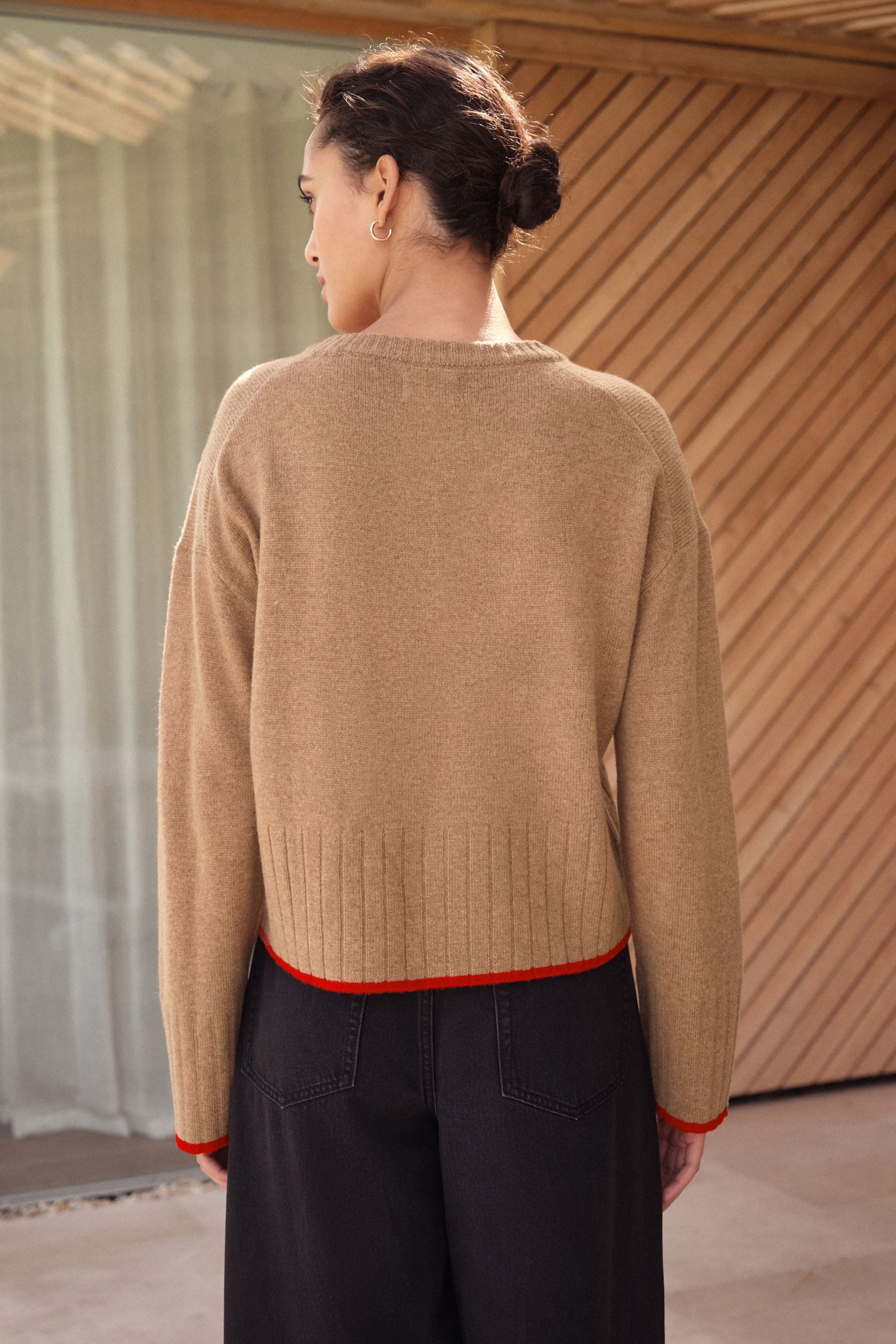 Next Rundhalspullover N. Premium Rundhalspullover aus 100 % Lambswool (1-tl günstig online kaufen