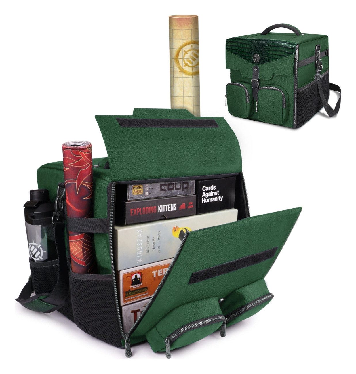 ENHANCE Tragetasche Enhance Brettspiel Schultertasche Collector's Edition Grün