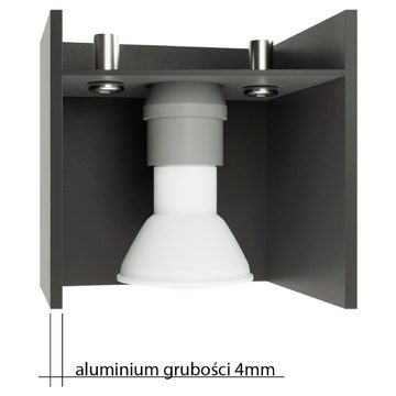 famlights Deckenspot, Deckenaufbaustrahler Alicia aus Aluminium in Weiß GU10 max. 40W, keine Angabe, Leuchtmittel enthalten: Nein, warmweiss, Deckenstrahler, Deckenspot, Aufbaustrahler