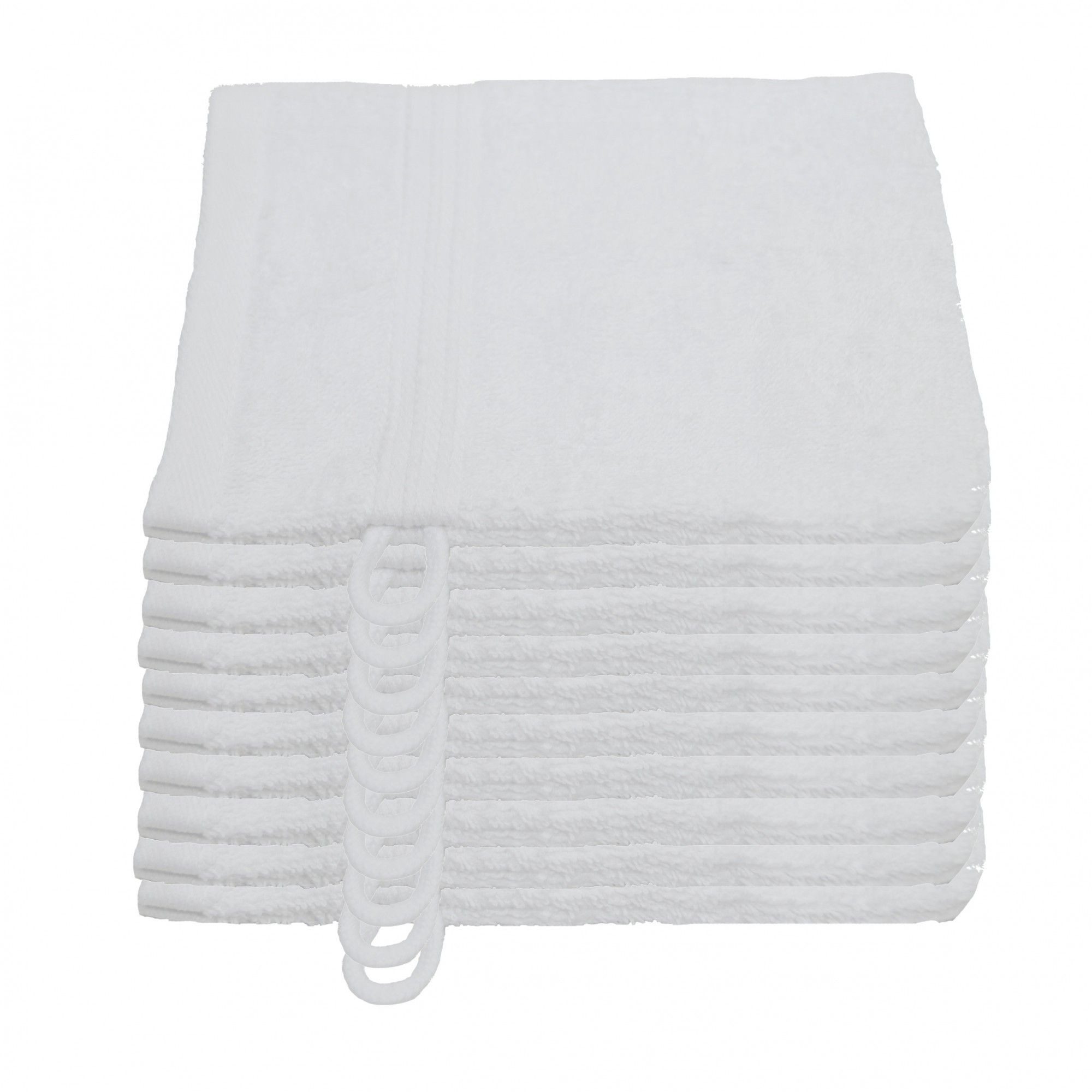 Julie Julsen Waschhandschuh 10-Waschhandschuh-Weiss-Waschhandschuh 15 x 21 cm, (10-St)