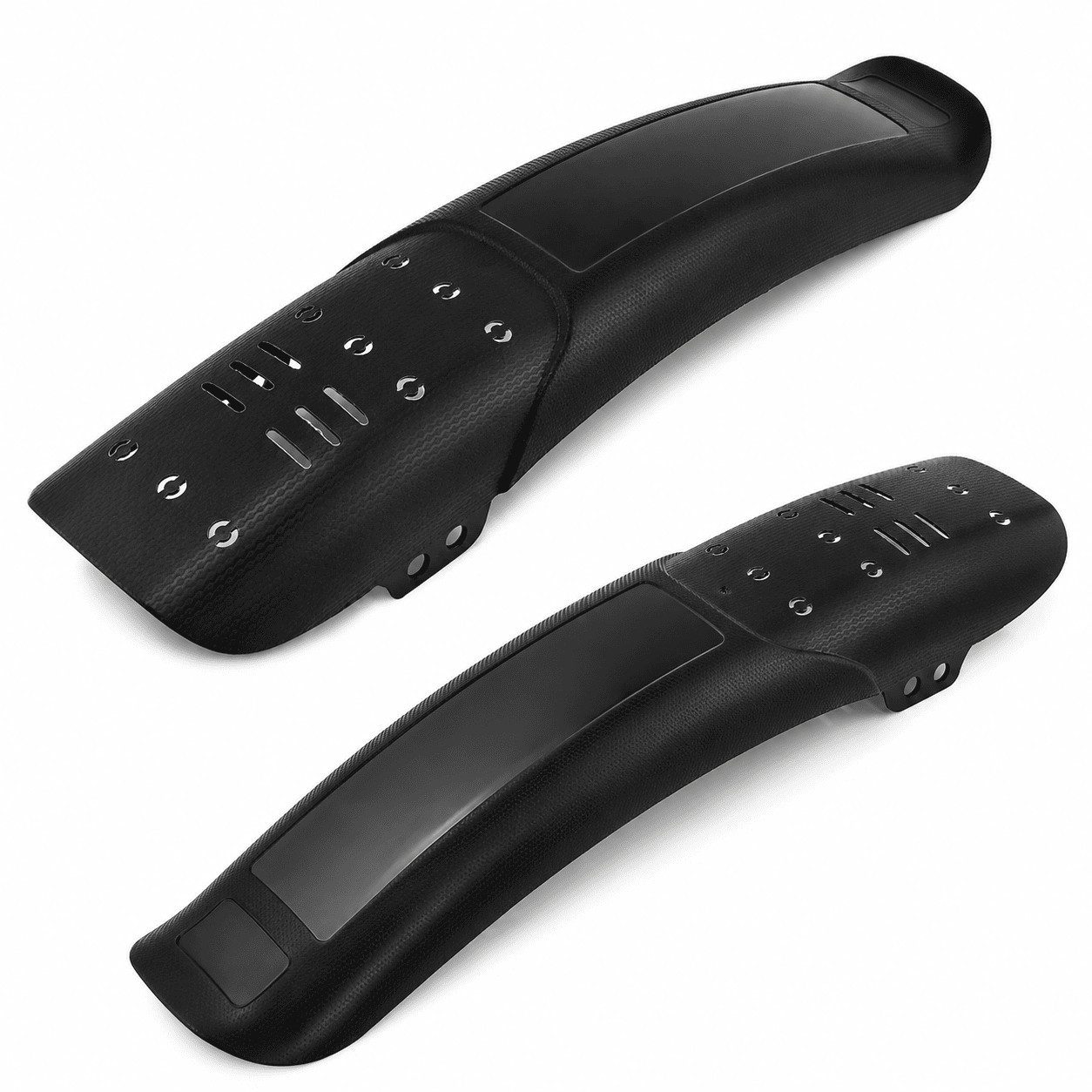 MidGard Schutzblech Fahrrad für Hinten oder Vorne Spritzschutz für E-Bike MTB Mudguard (2 St), für 24-29 Zoll Fahrräder mit 10 Kabelbinder