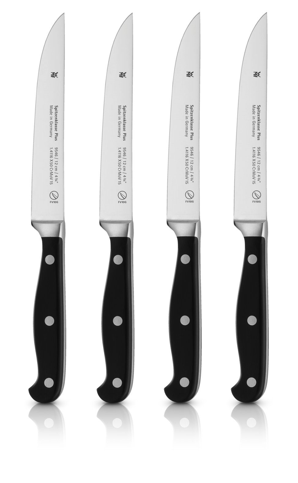 WMF Steakbesteck Spitzenklasse Plus (4-tlg), Geschmiedeter Spezialklingenstahl, Spitzenklasse Plus