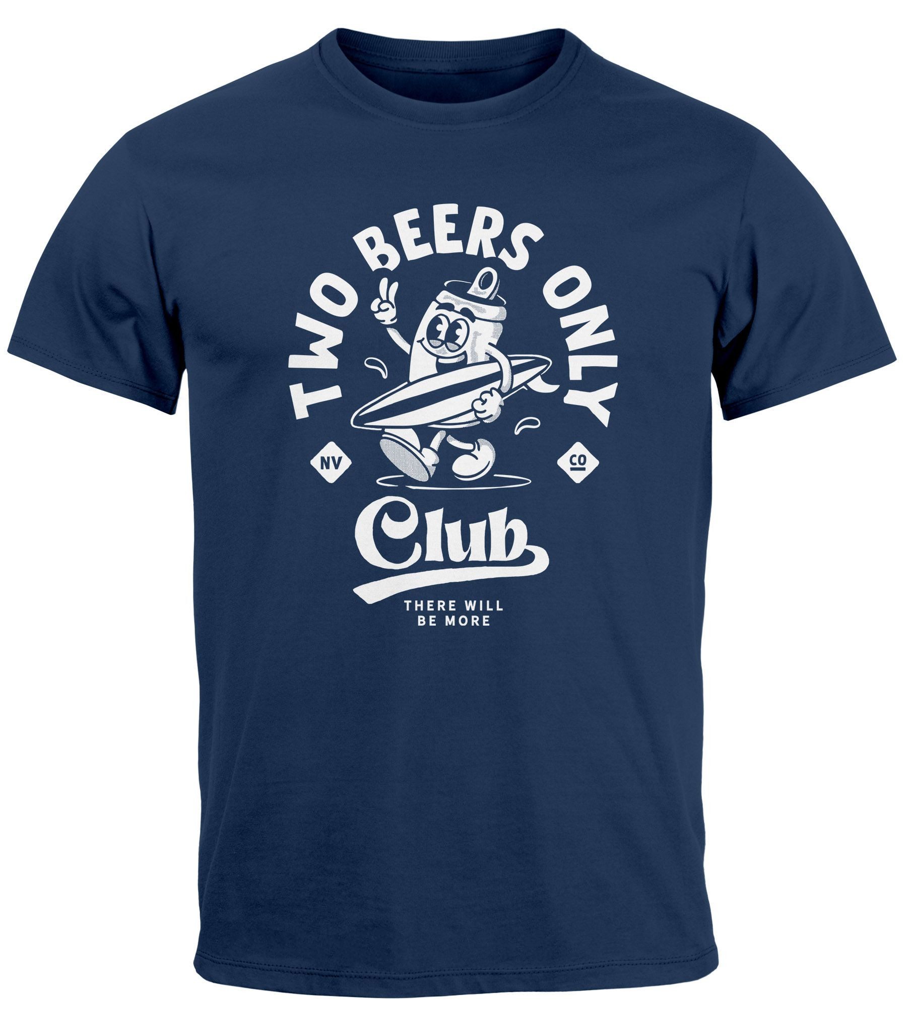 Neverless Print-Shirt Herren T-Shirt Printshirt Comic Style Bier Spruch Sommer Urlaub mit Print