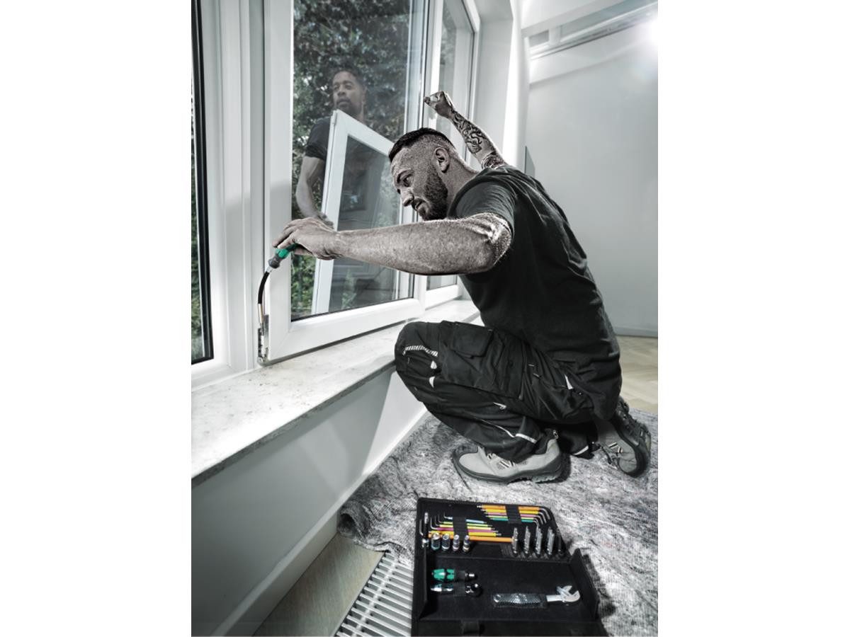 Wera Schraubendreher Kraftform Kompakt F 1, (35 St), 35-teilig, für Fensterbauer