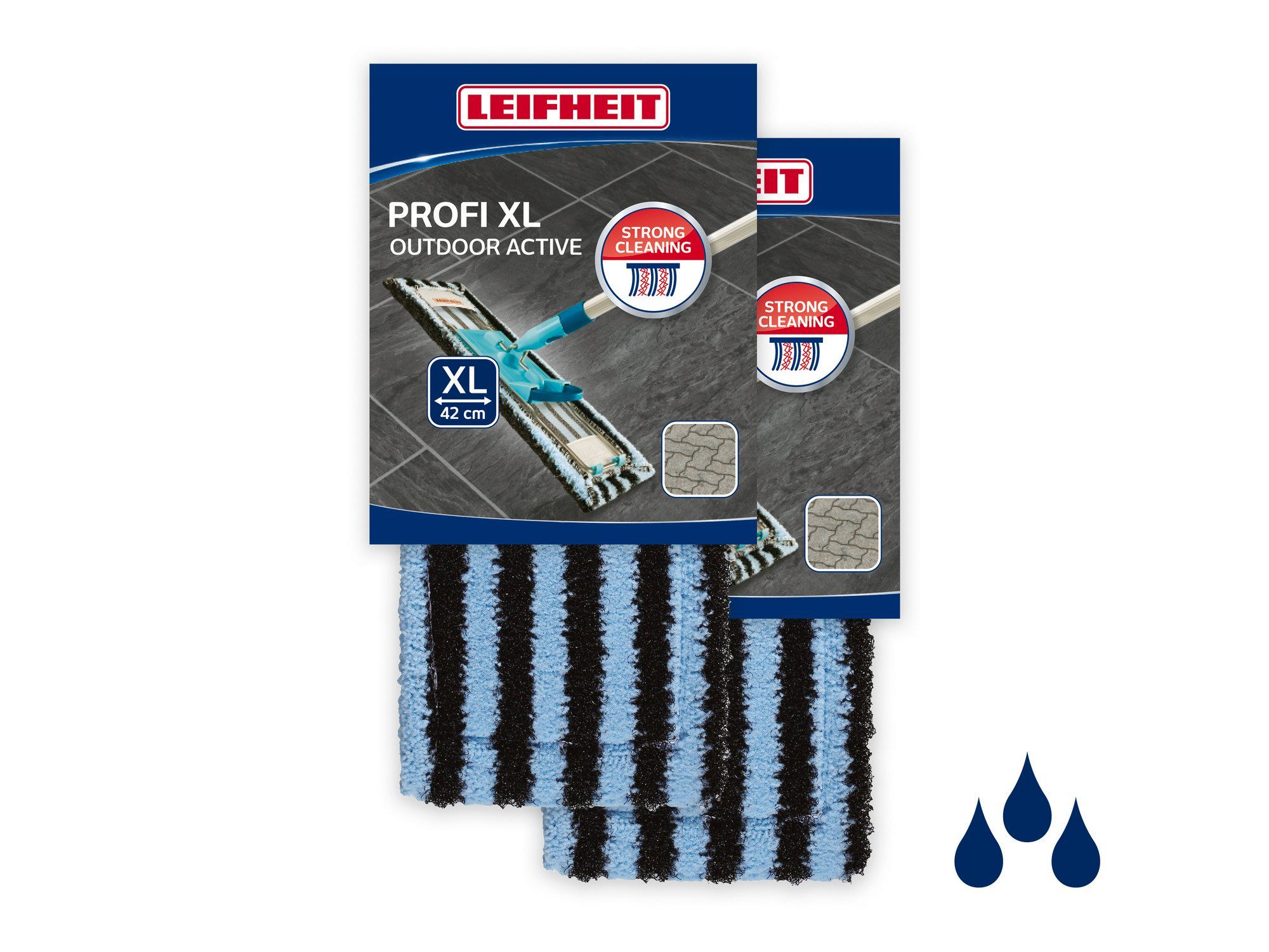 2er Set Wischbezug Profi XL outdoor active Wischbezug