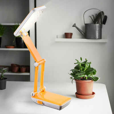 etc-shop Schreibtischlampe, LED-Leuchtmittel fest verbaut, Warmweiß, Tischleuchte LED Stehlampe Schreibtisch Lampe Strahler