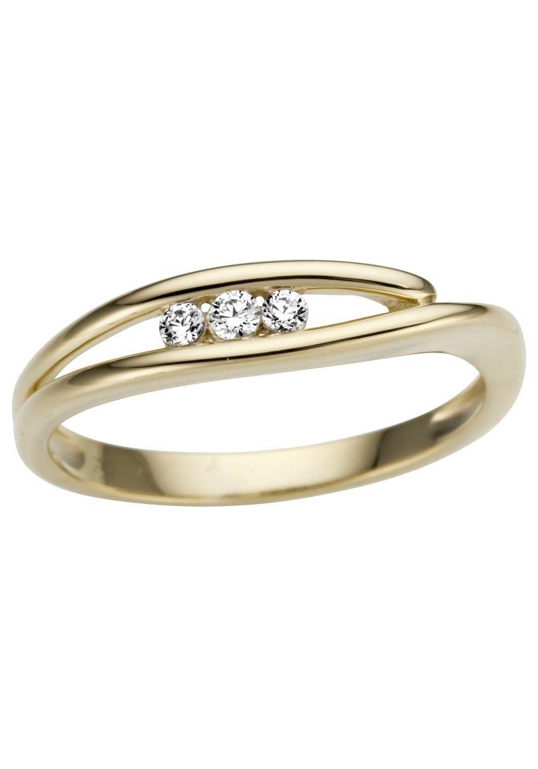 Firetti Diamantring Schmuck Geschenk Gold 333 Damenring Goldring Diamant, mit Brillanten
