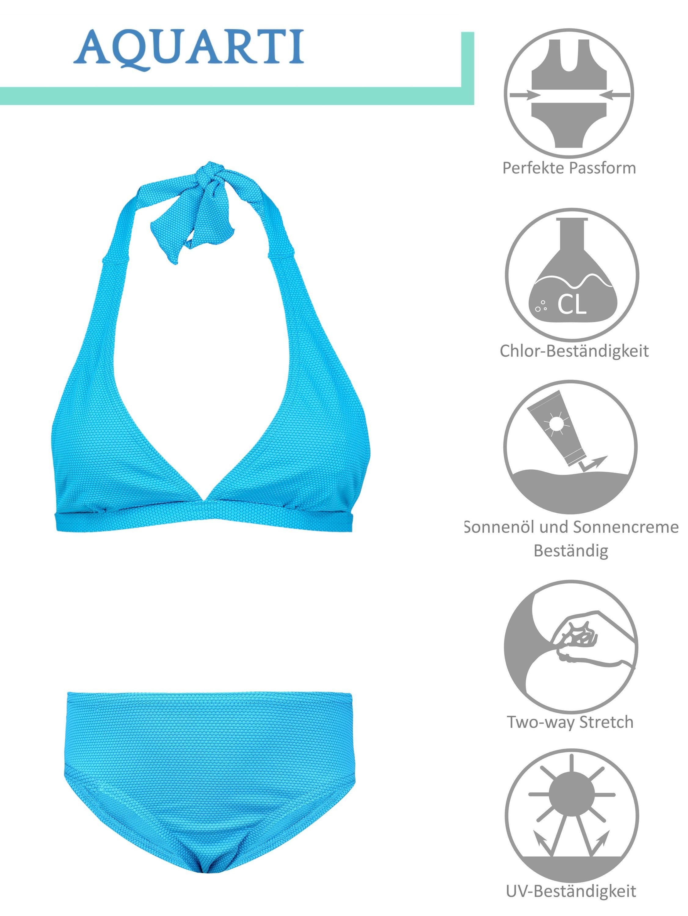 Aquarti Bustier-Bikini Aquarti Mädchen Bikini Set Bustier Bikinislip Zweiteiliger Badeanzug