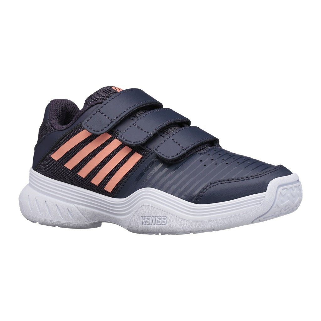 K-Swiss Performance Court Express Klett Allcourt blaugrau/pfirsisch Kleinkinder Tennisschuh