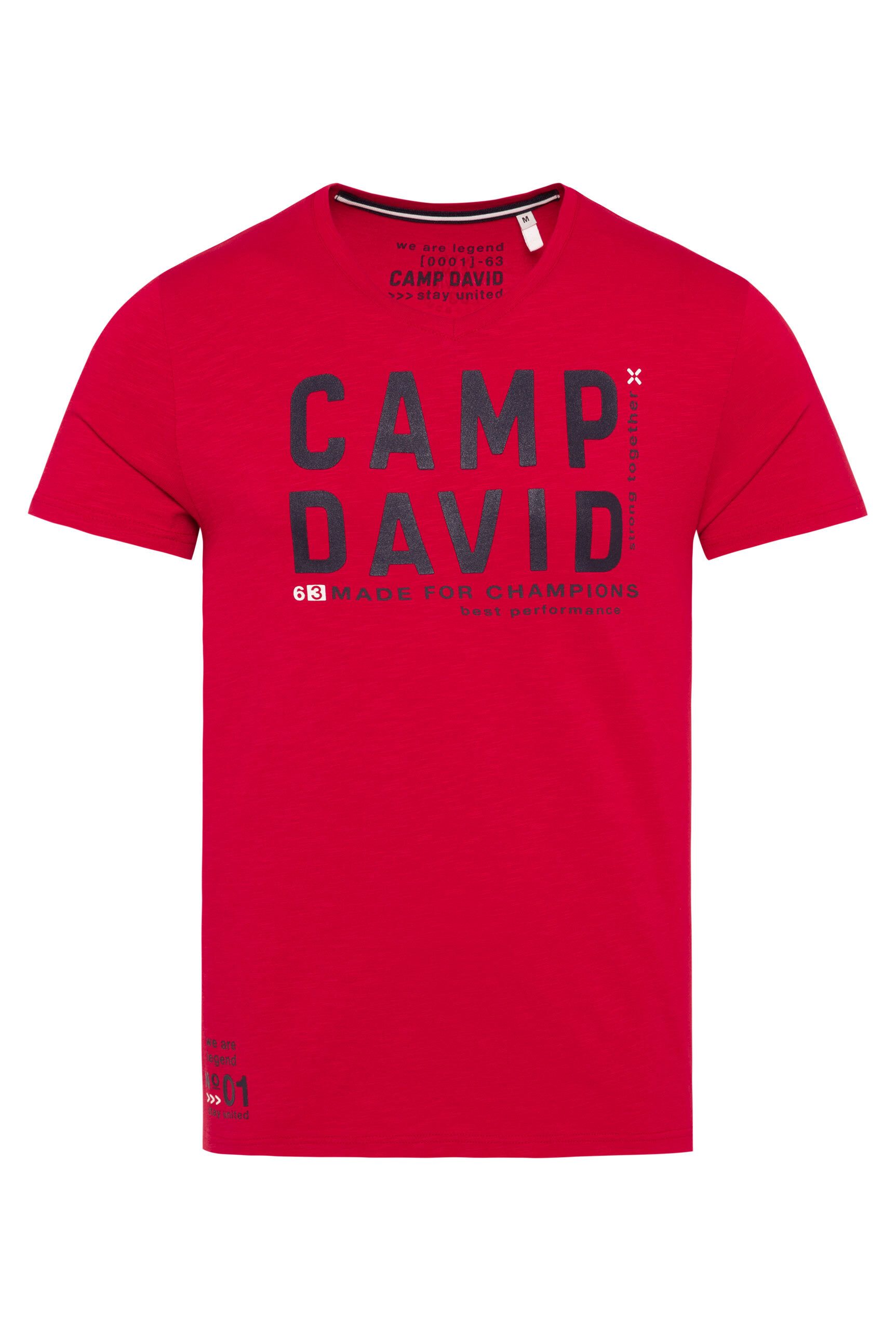 CAMP DAVID V-Shirt, mit maskulinem V-Ausschnitt günstig online kaufen