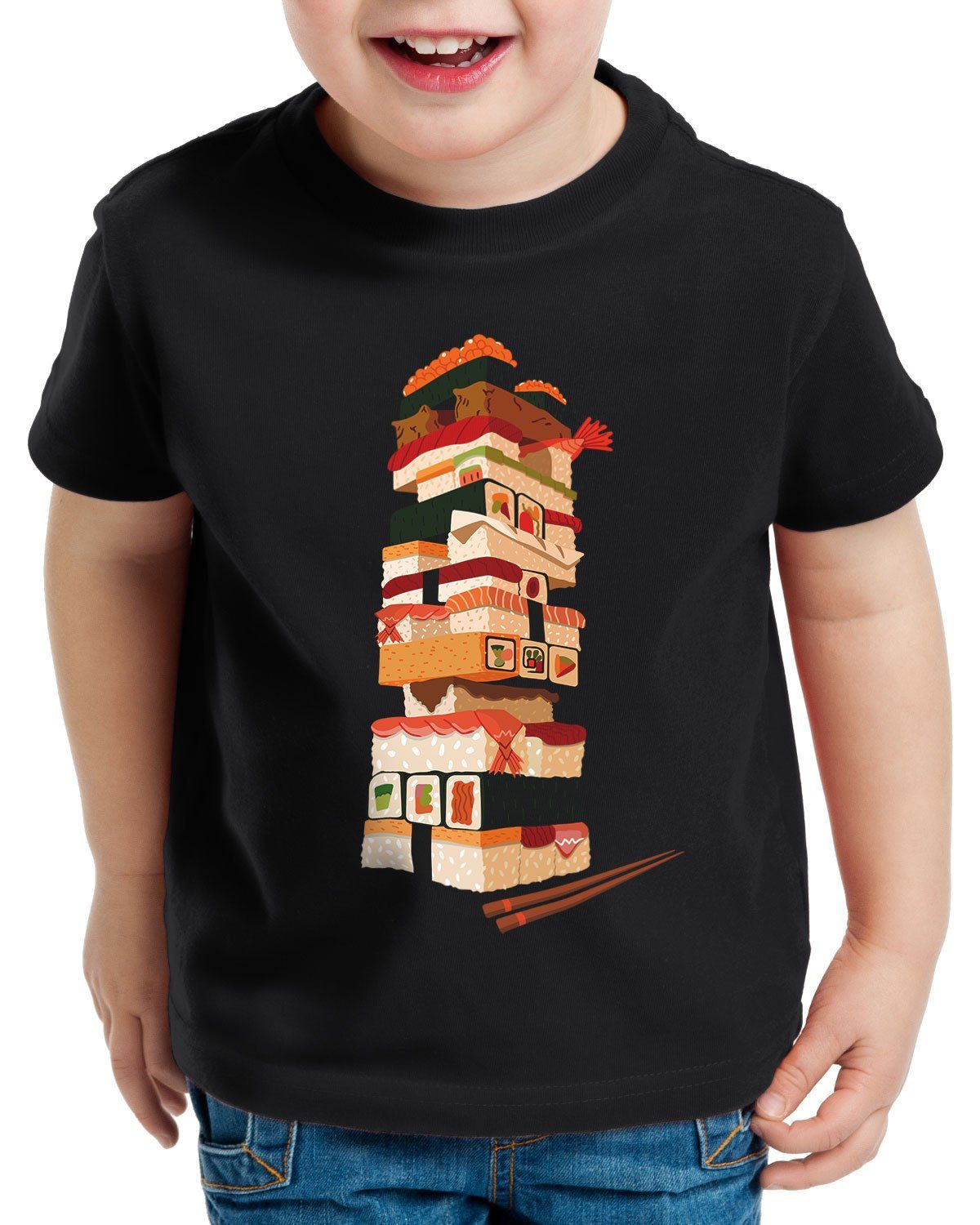style3 T-Shirt Sushi Tower japan japanisch spiel