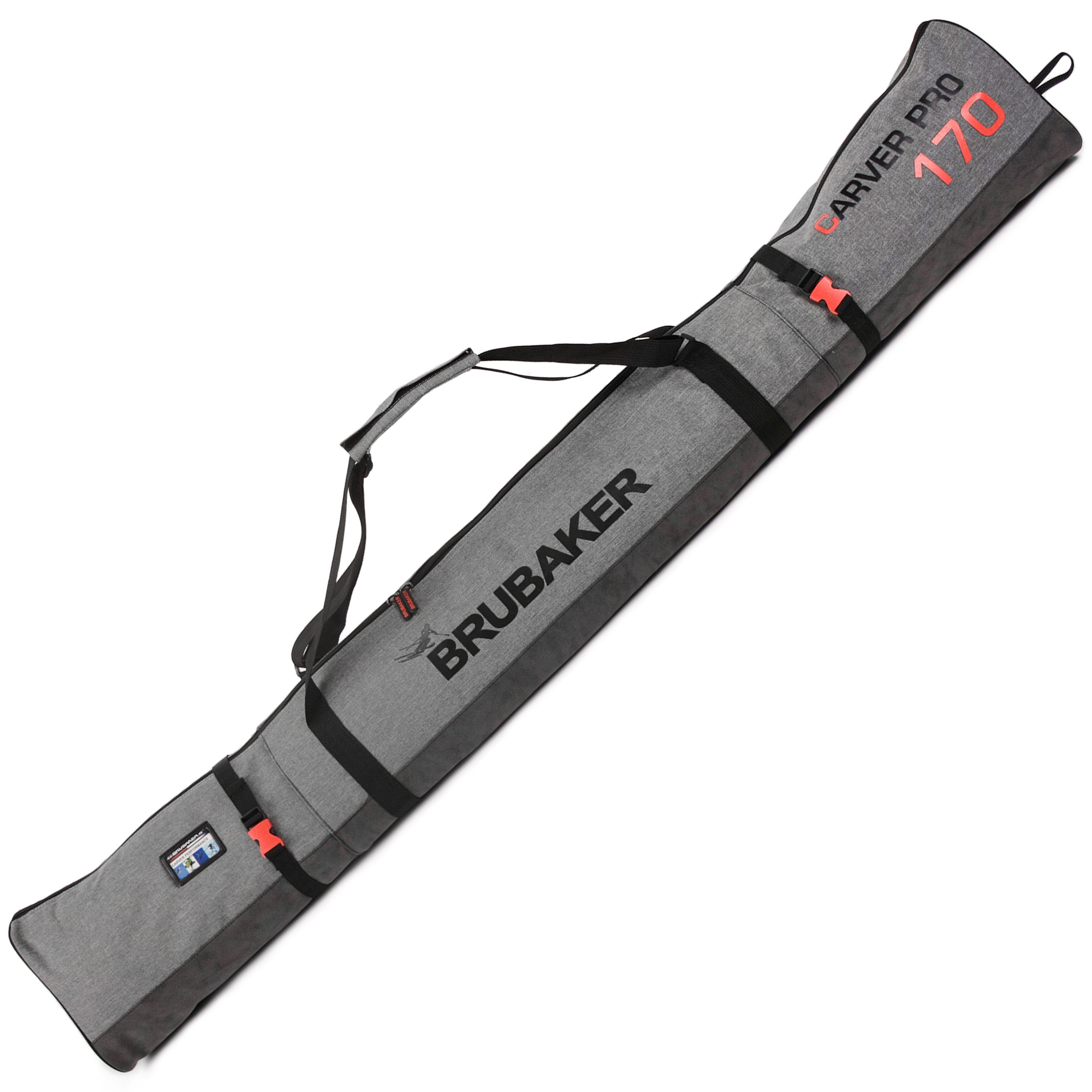 BRUBAKER Skitasche "Carver Performance" Kombi Set (2-tlg., reißfest und nässeabweisend), Skisack und Skischuhtasche für 1 Paar Ski