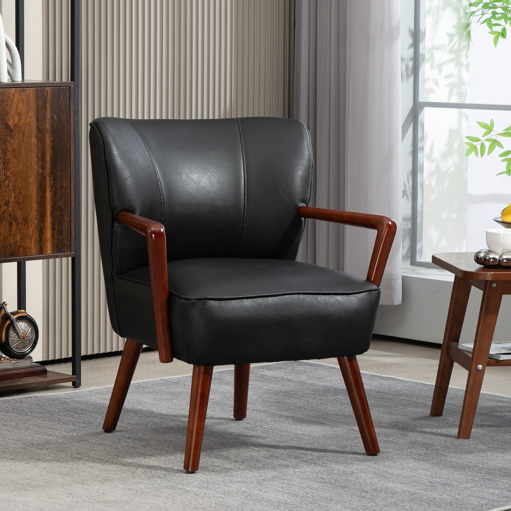 HOMCOM Relaxsessel Loungesessel mit gepolsterte Sitzfläche günstig online kaufen