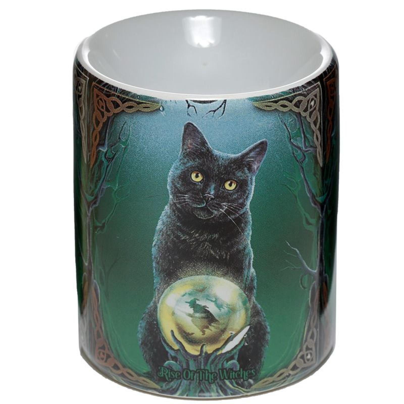 Puckator Duftlampe Lisa Parker Aufstieg der Hexen Katze Duftlampe aus Keramik