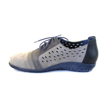 NAOT Lalo grau Damen Schuhe Halbschuhe Leder Wechselfußbett 17987 Schnürschuh