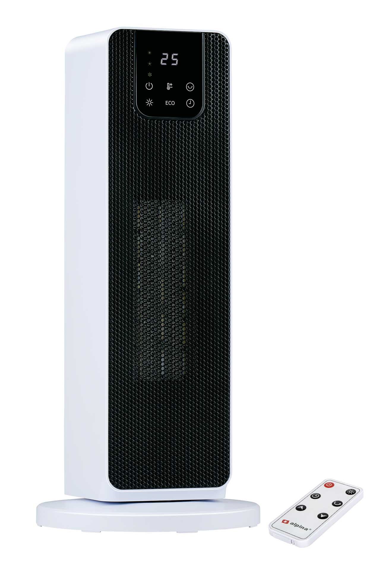 Alpina Heizgerät Turmheizgerät mit Fernbedienung, 2000 W, Heizlüfter