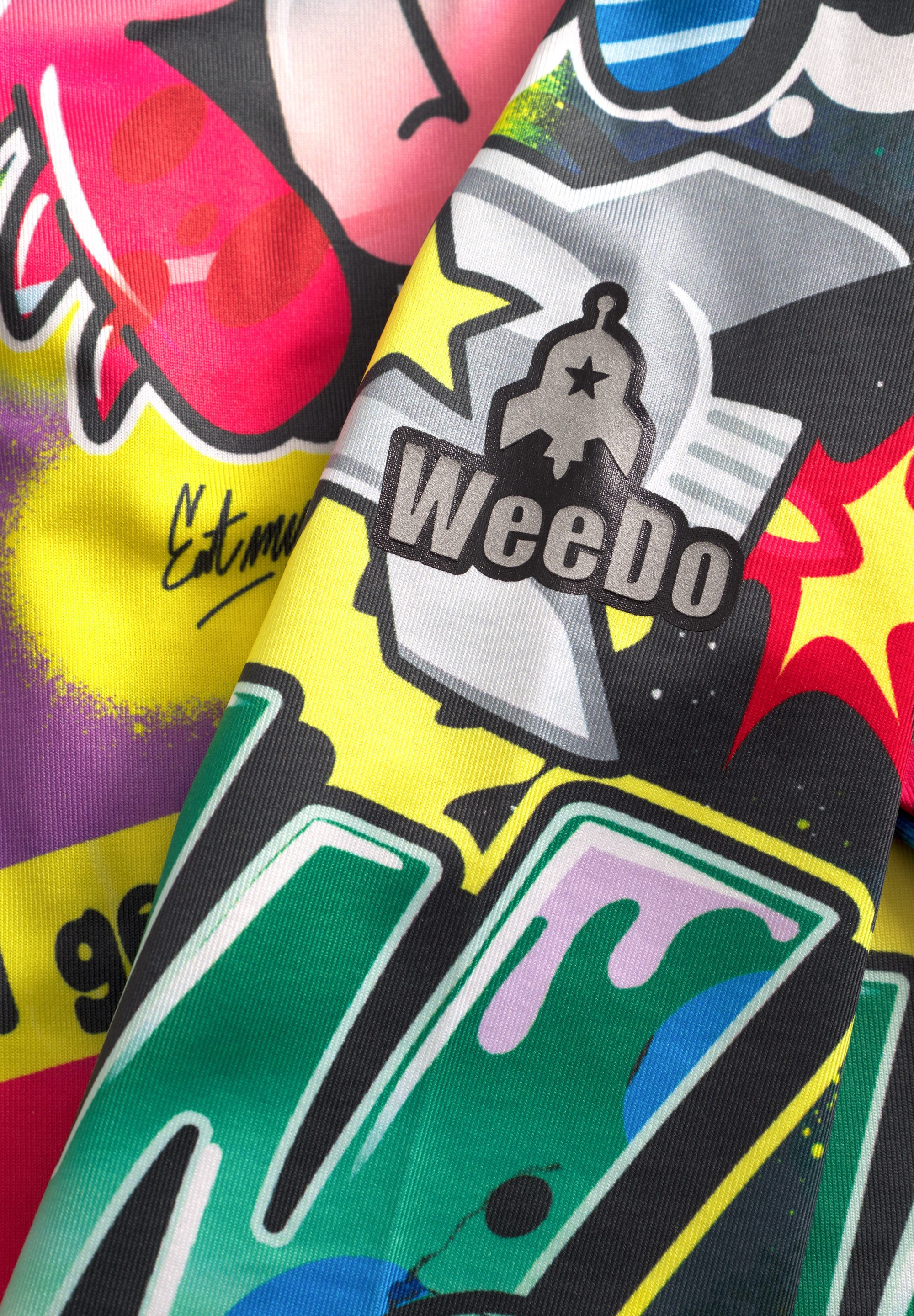 WeeDo Langarmshirt COSMO SPRAYPRINT Feuchtigkeitsregulierendes Funktionsshirt für Kinder