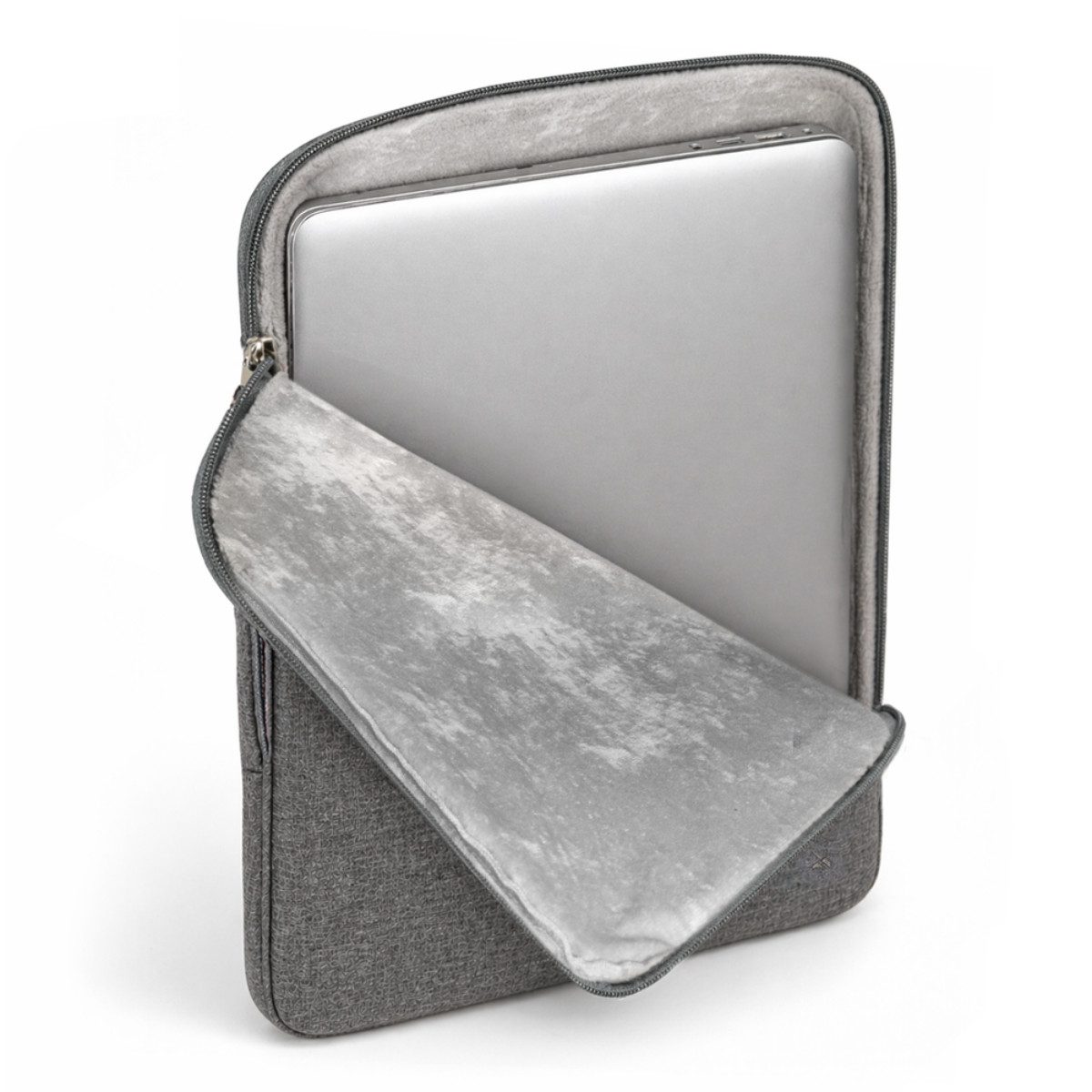 Wozinsky Laptoptasche WTNP, Veloursfutter, Frontfach, Doppelreißverschluss und versenkbarer Griff