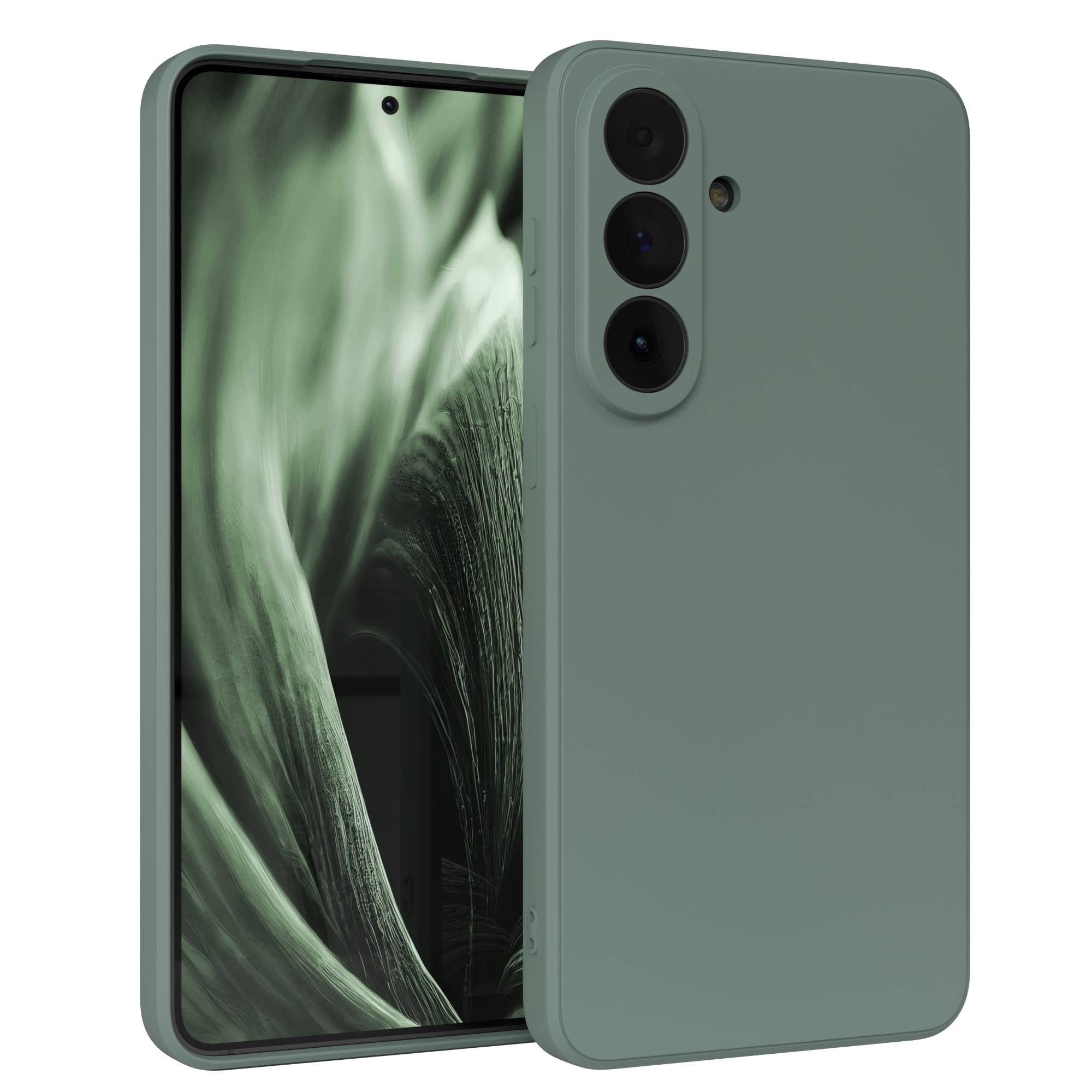 EAZY CASE Handyhülle TPU Hülle für Samsung Galaxy S26 Plus 6,7 Zoll, Schutzhülle mit Kameraschutz stoßfest telefonhülle Matt Dunkelgrün